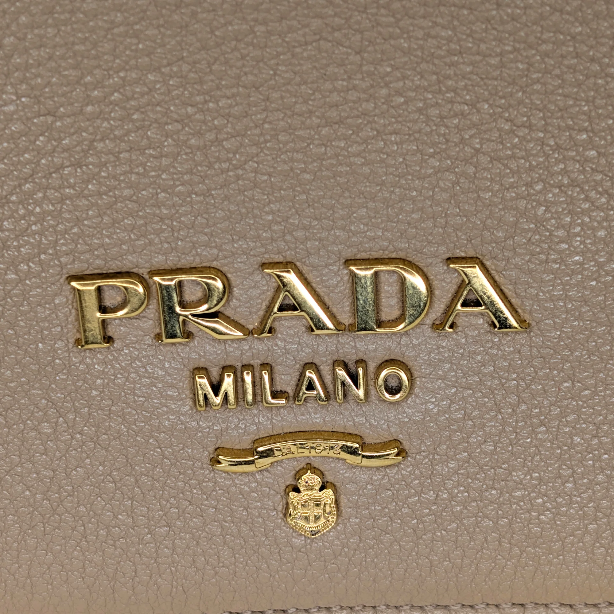 Prada Vitello Daino Leather Crossbody Bag Beige - Image 15