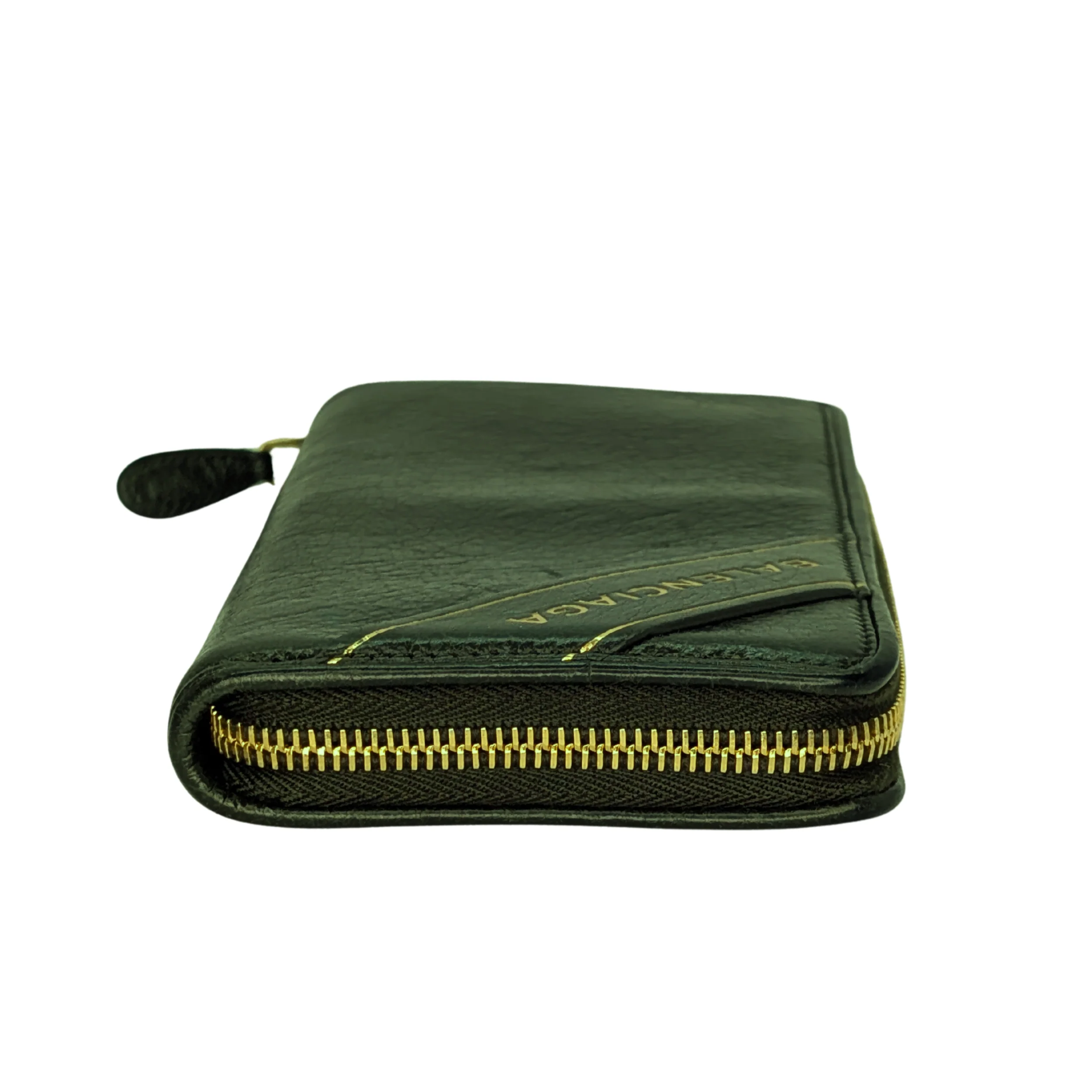 Balenciaga Zip Around Long Wallet Olive Green - Image 5