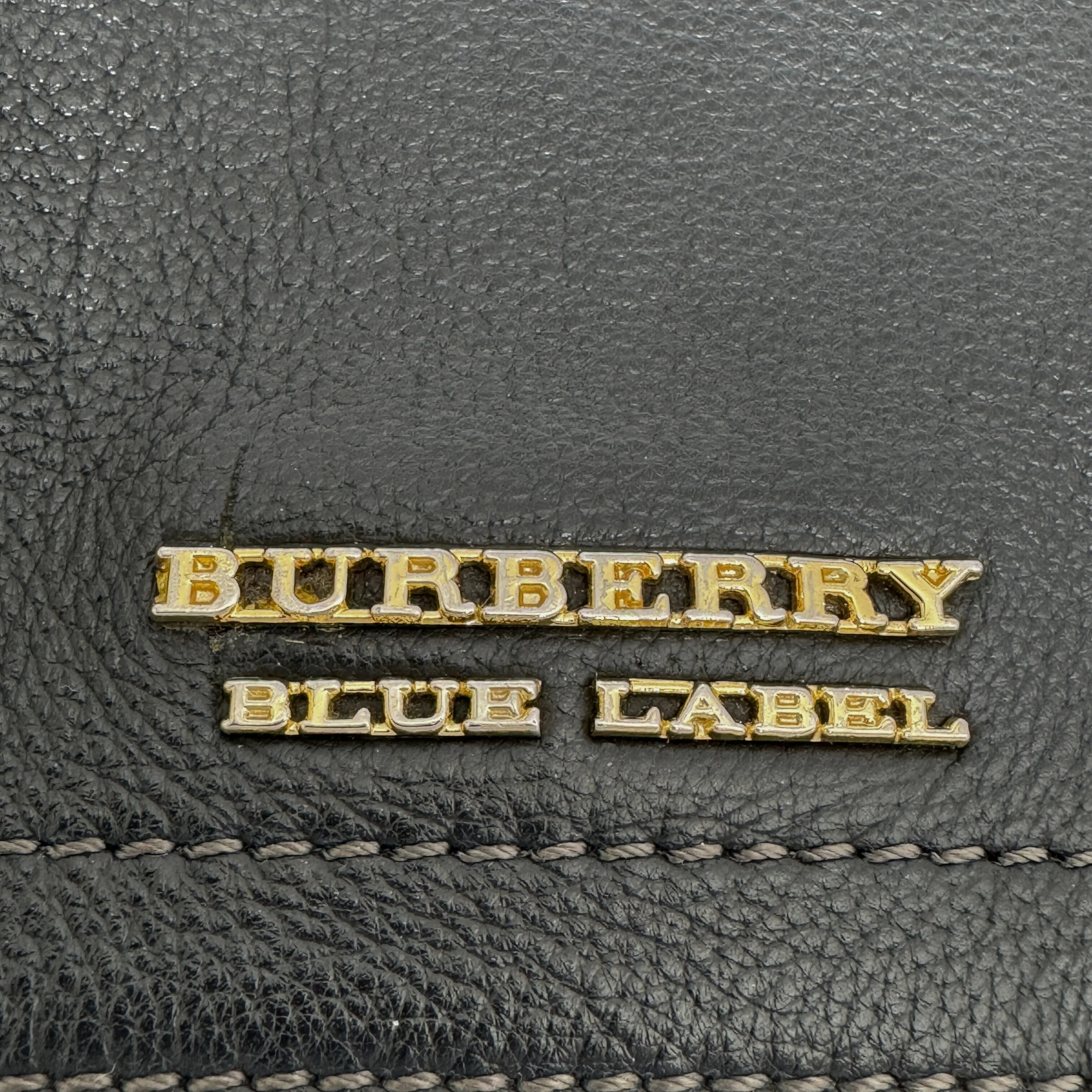 Burberry Blue Label Crossbody Bag Leather Black - Image 12