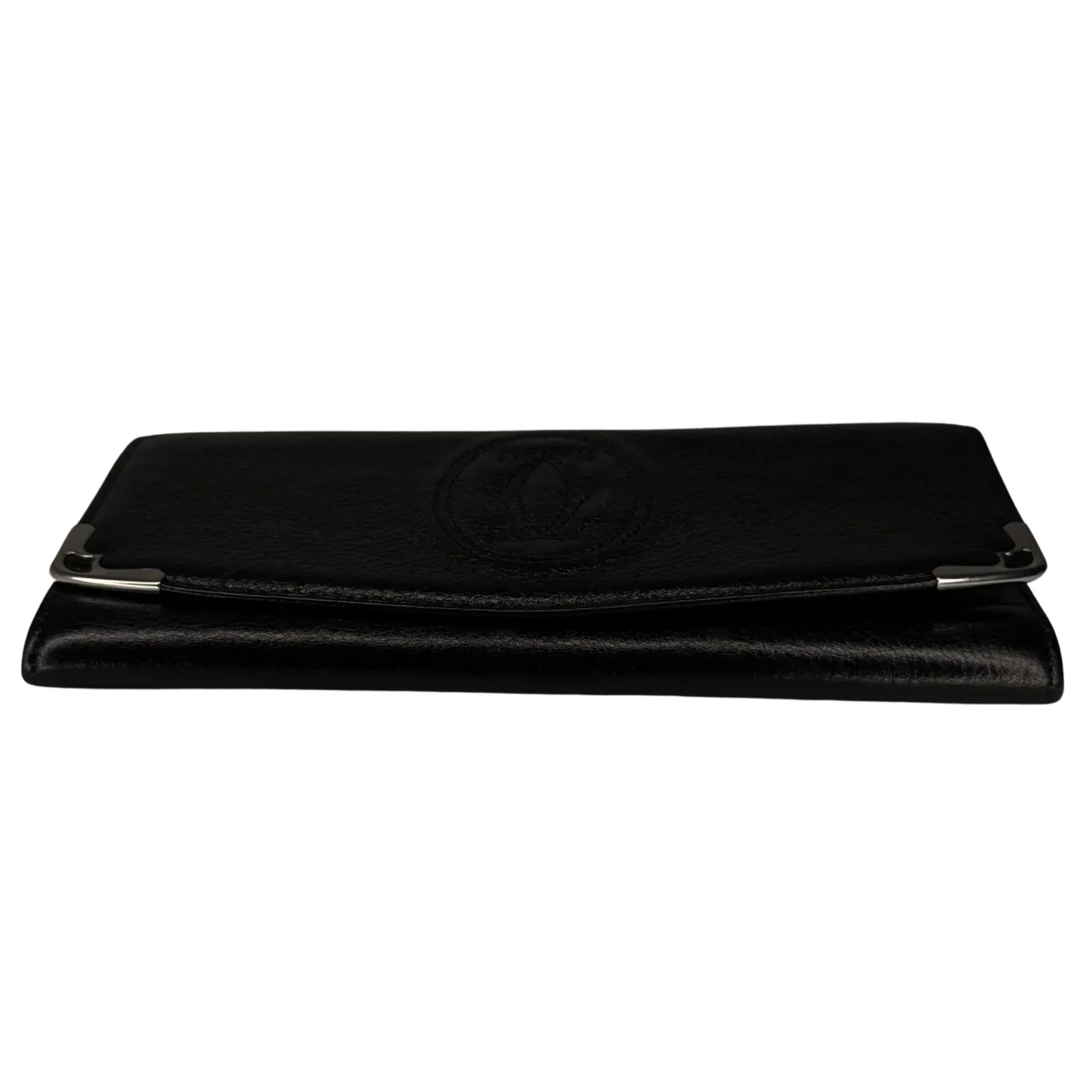 Cartier Black Leather Long Folding Wallet - Image 4