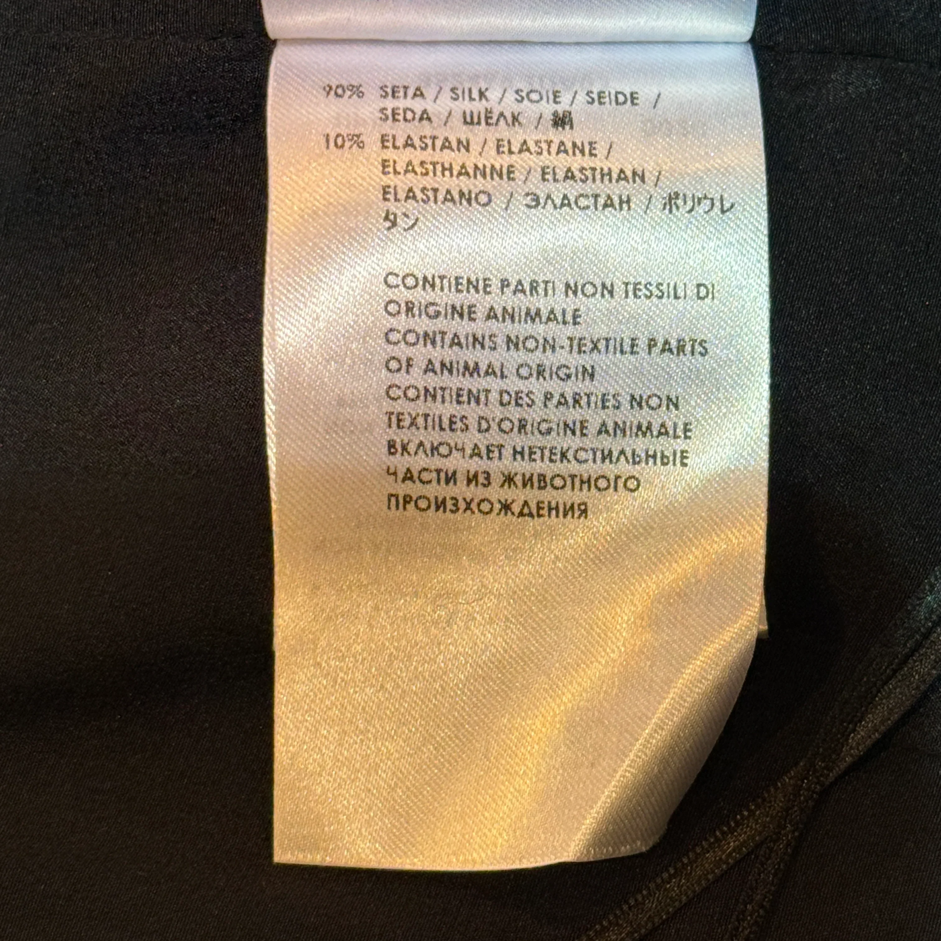 Gucci Elegent Short Dress Triacetate Leather Dress Black 40 - Image 5