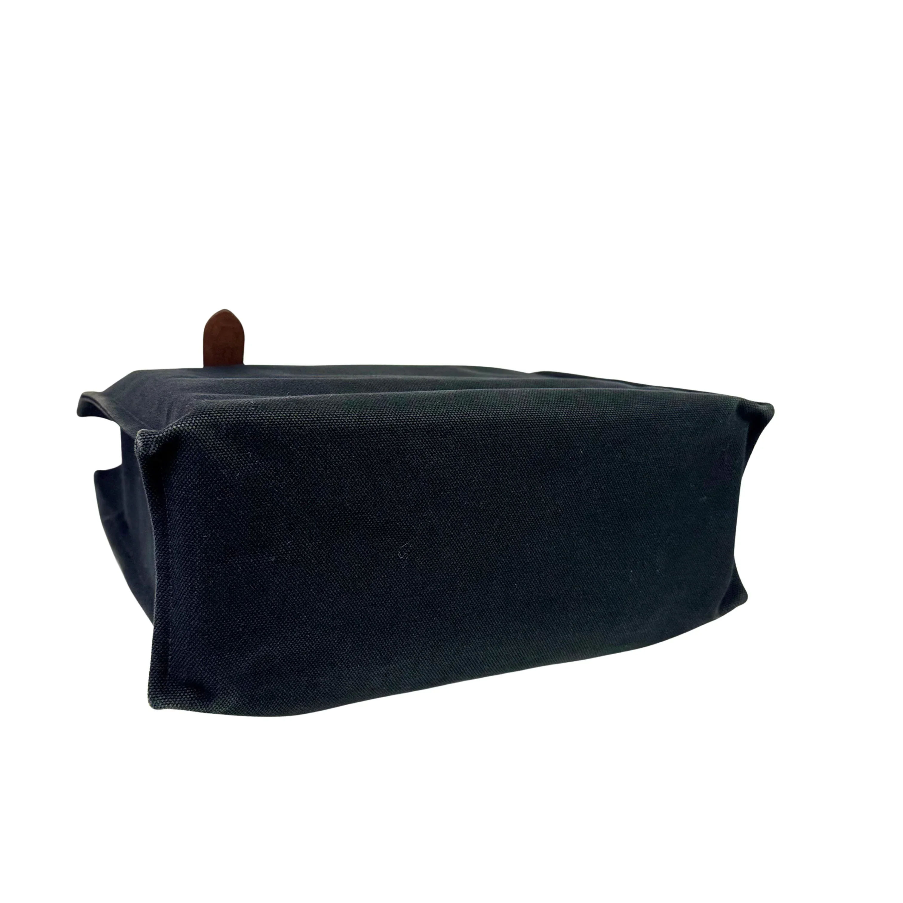 Hermés Etriviére Tote Bag Cotton Canvas Black - Image 5