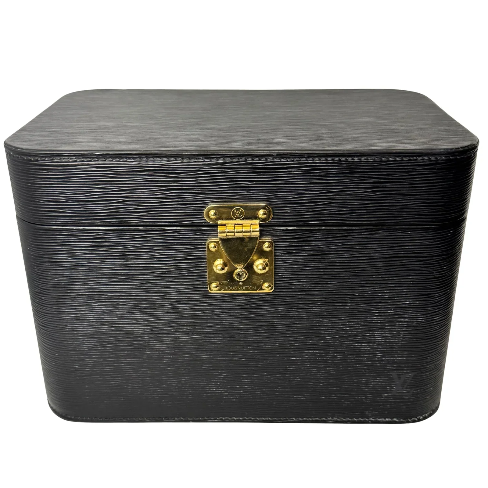 Louis Vuitton Black Epi Leather Train Case Luggage bag Black - Image 3