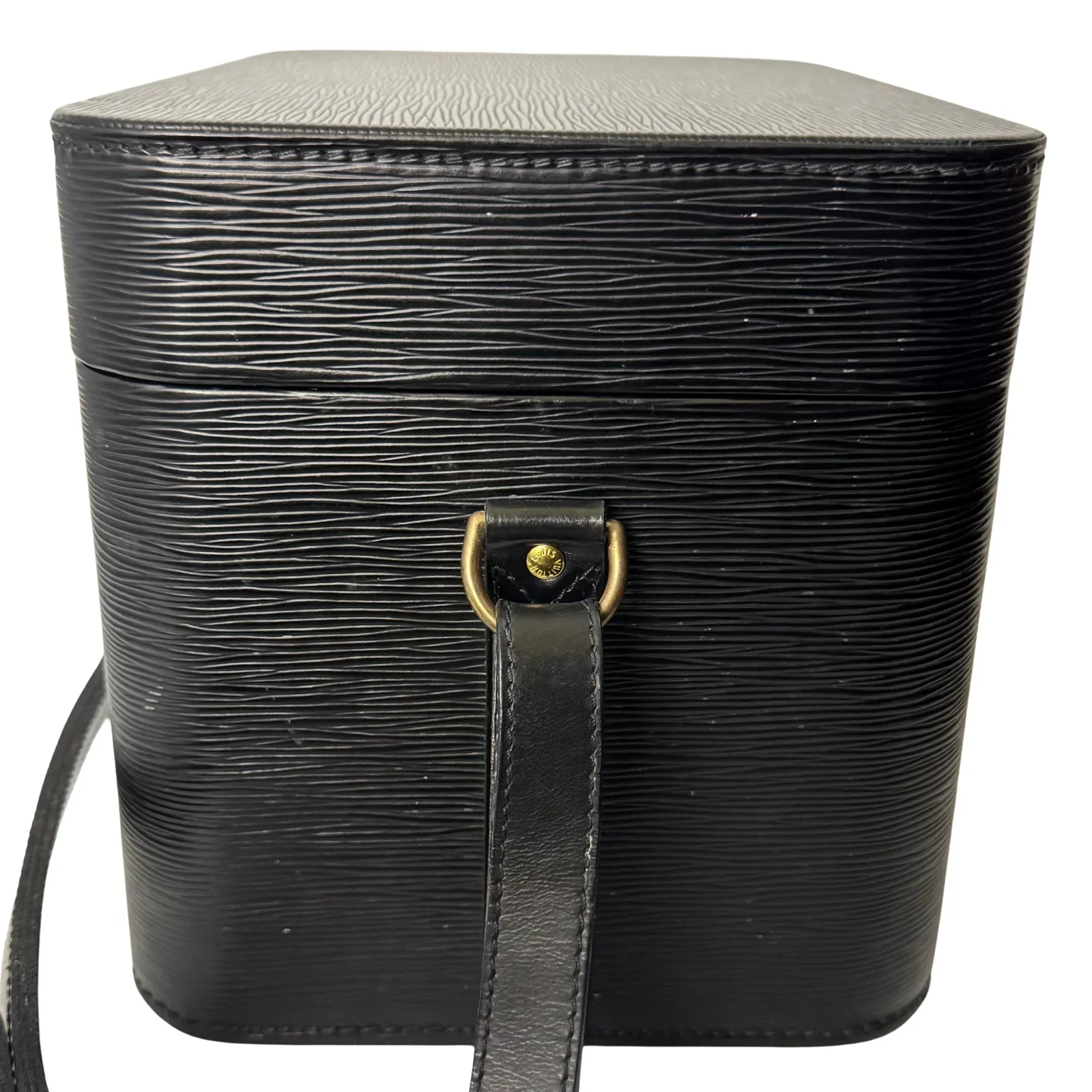 Louis Vuitton Black Epi Leather Train Case Luggage bag Black - Image 6