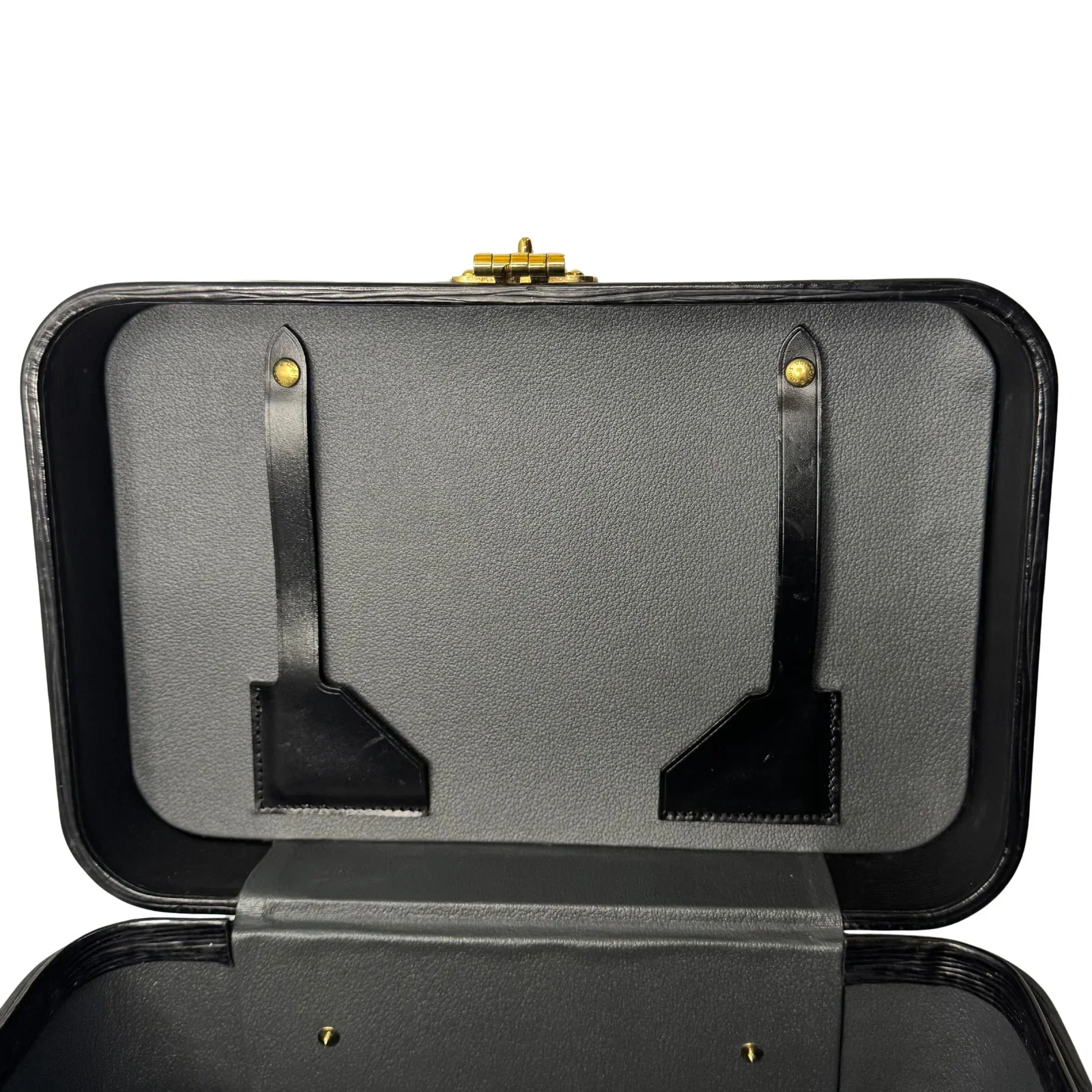 Louis Vuitton Black Epi Leather Train Case Luggage bag Black - Image 9
