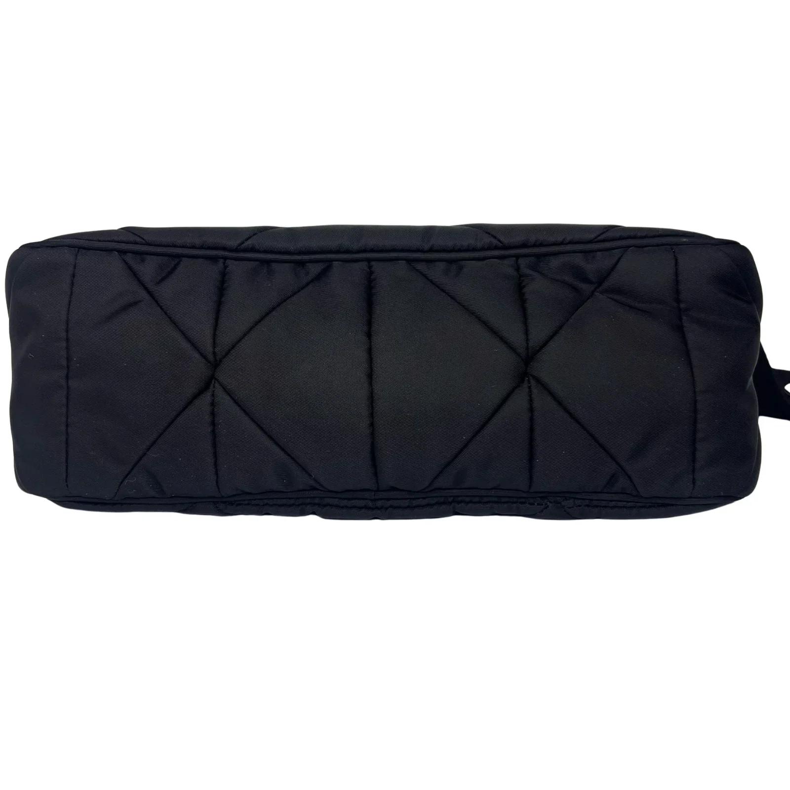 Prada Quilted Re-Nylon Crossbody Bag with Detachable Pouch Black - Image 5