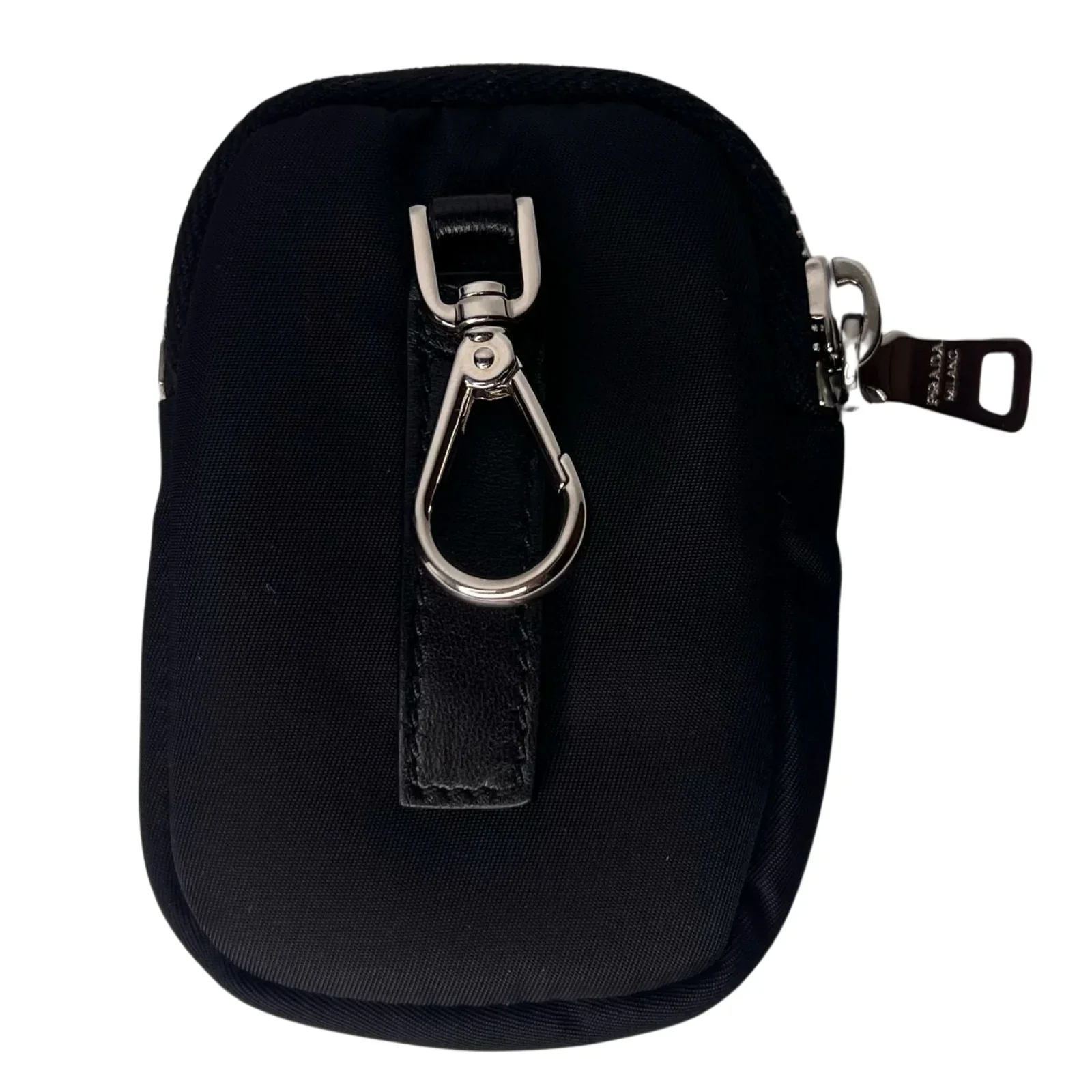 Prada Quilted Re-Nylon Crossbody Bag with Detachable Pouch Black - Image 8
