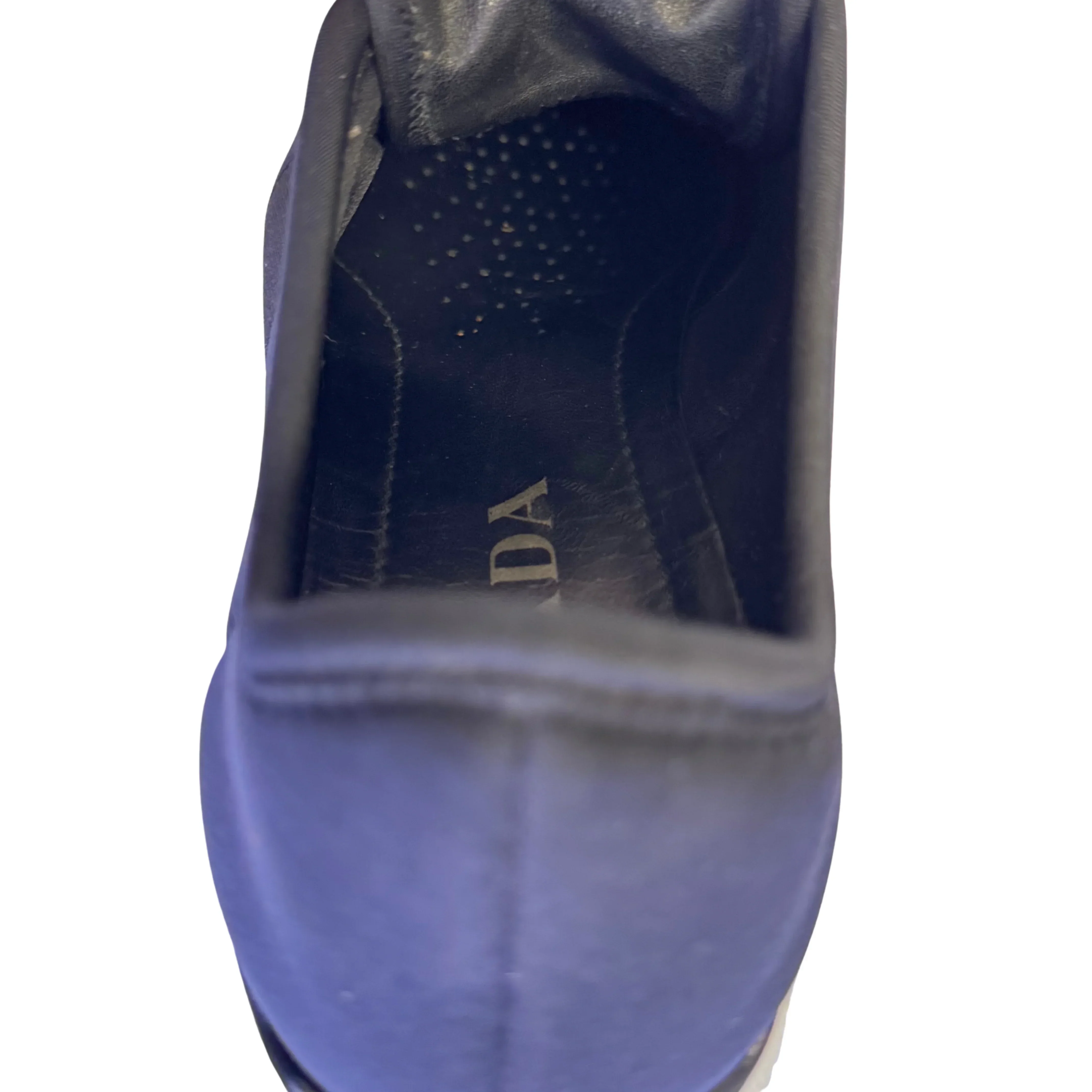 Prada Black x Navy Neoprene Sneakers size 36 - Image 10