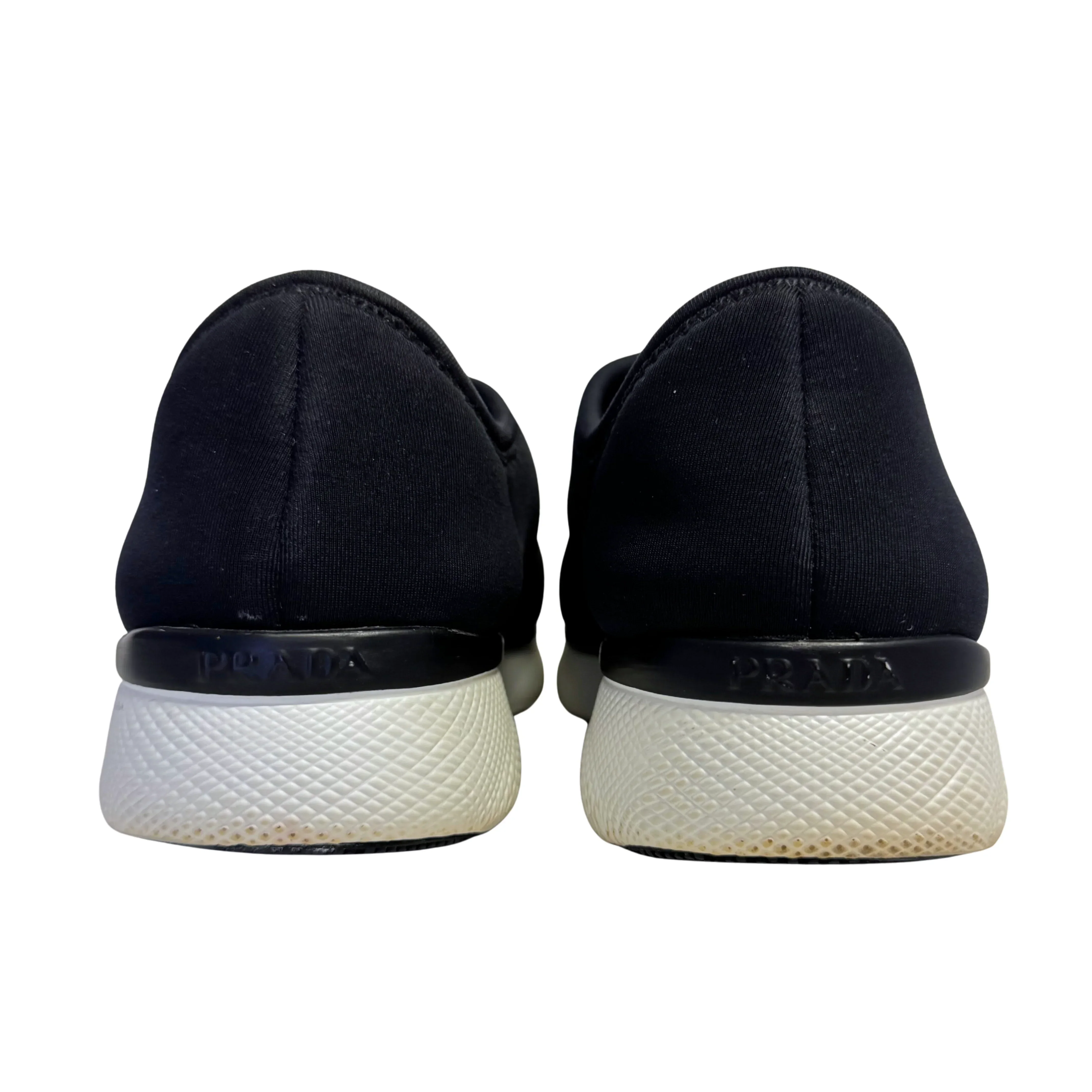 Prada Black x Navy Neoprene Sneakers size 36 - Image 4