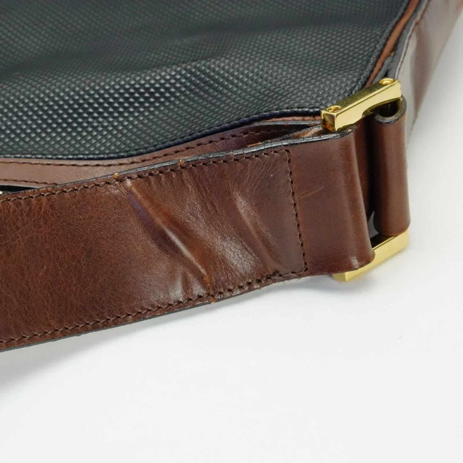 Bottega Veneta Canvas Shoulder Bag Black - Image 10