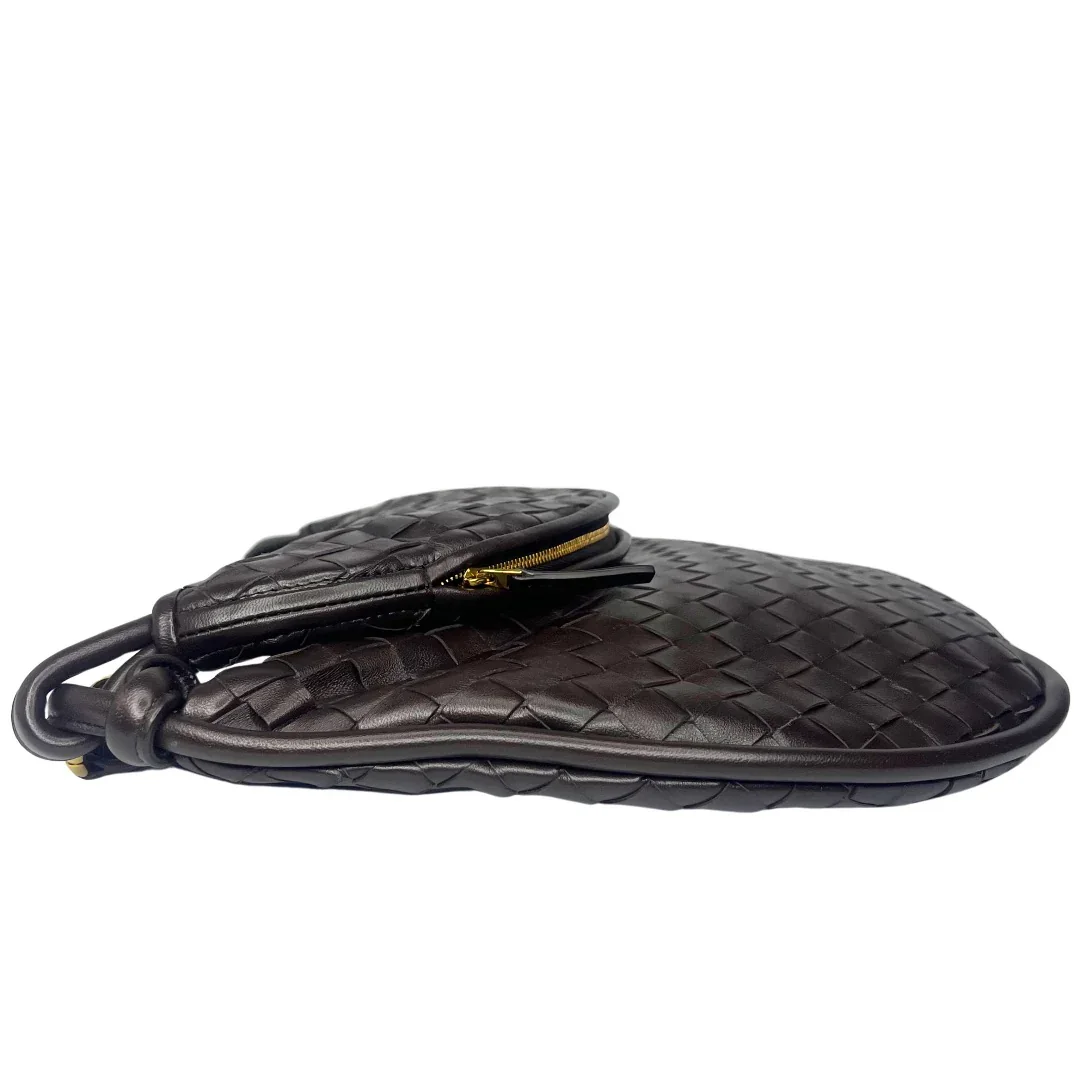 Brand New Bottega Veneta Gemelli Large Shoulder Bag – Intrecciato Dark Brown - Image 3
