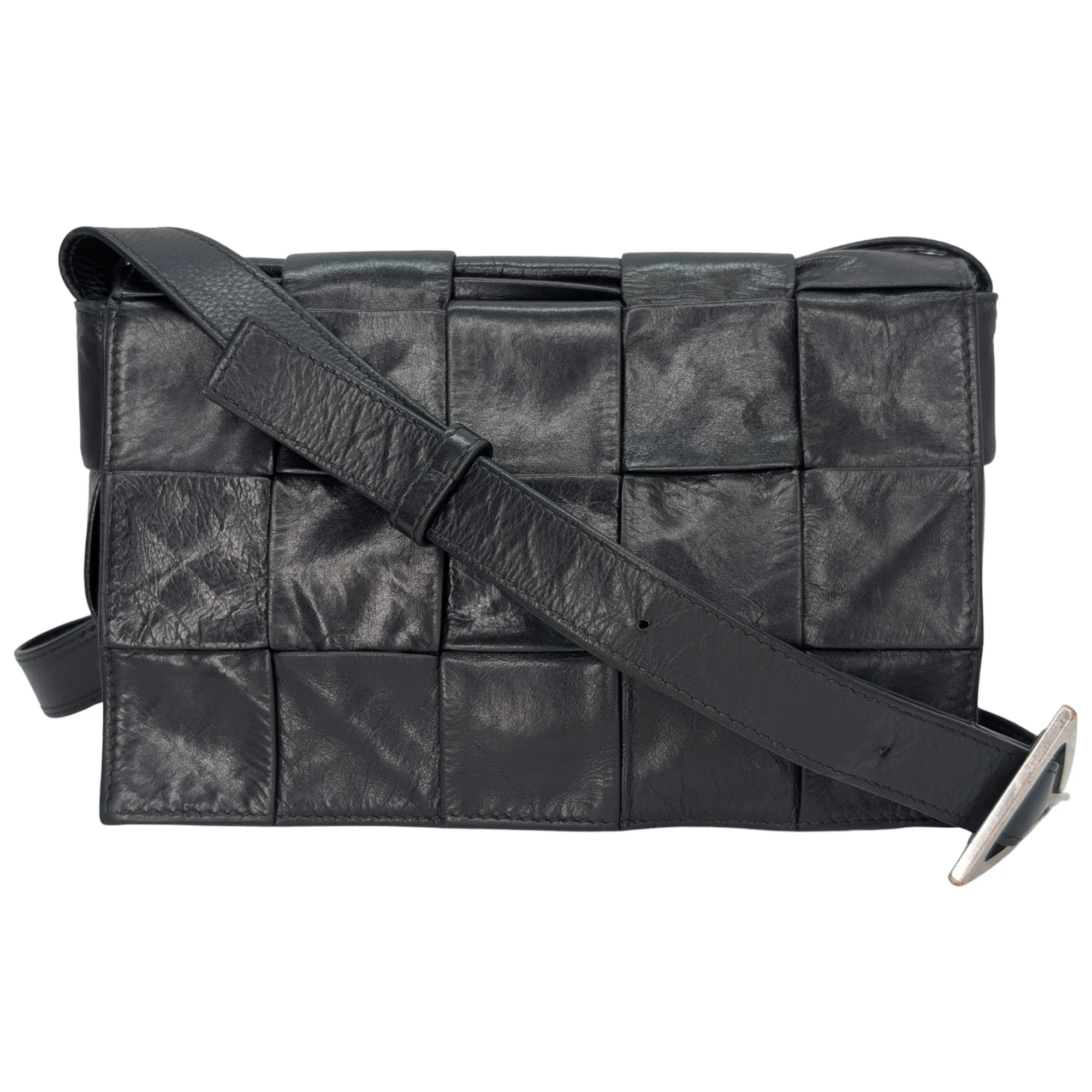 Bottega Veneta Intrecciato Cassette Bag Black