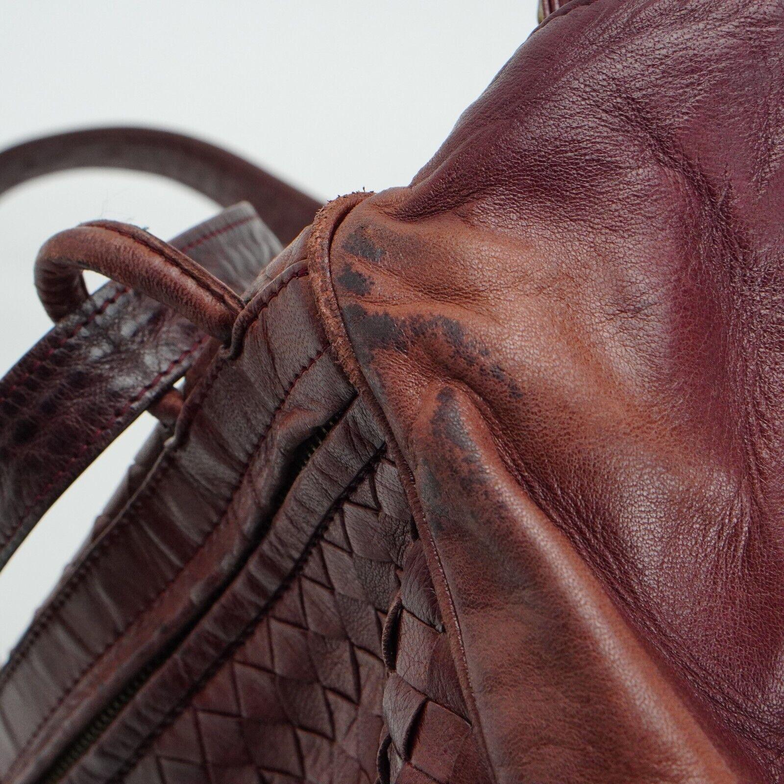 Bottega Veneta Intrecciato Leather Fold Over Shoulder Bag Brown - Image 11