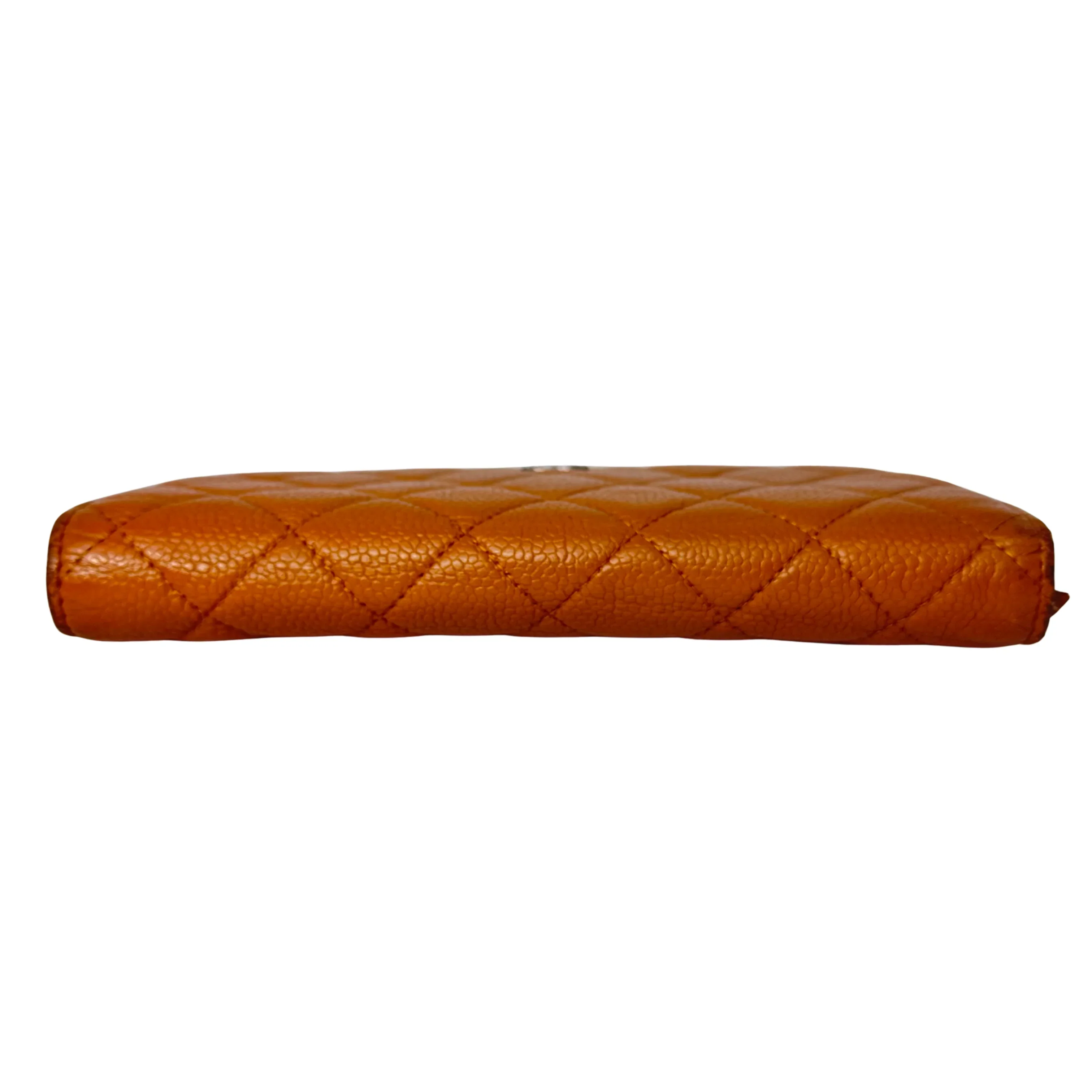 Chanel Caviar Leather Long Wallet Mustard - Image 6