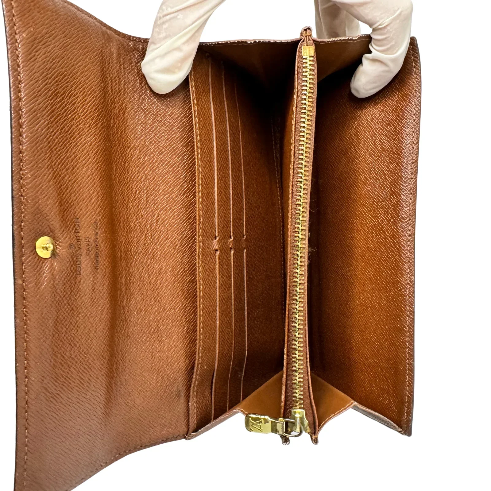 Louis Vuitton Monogram Canvas Sarah Long Wallet - Image 6