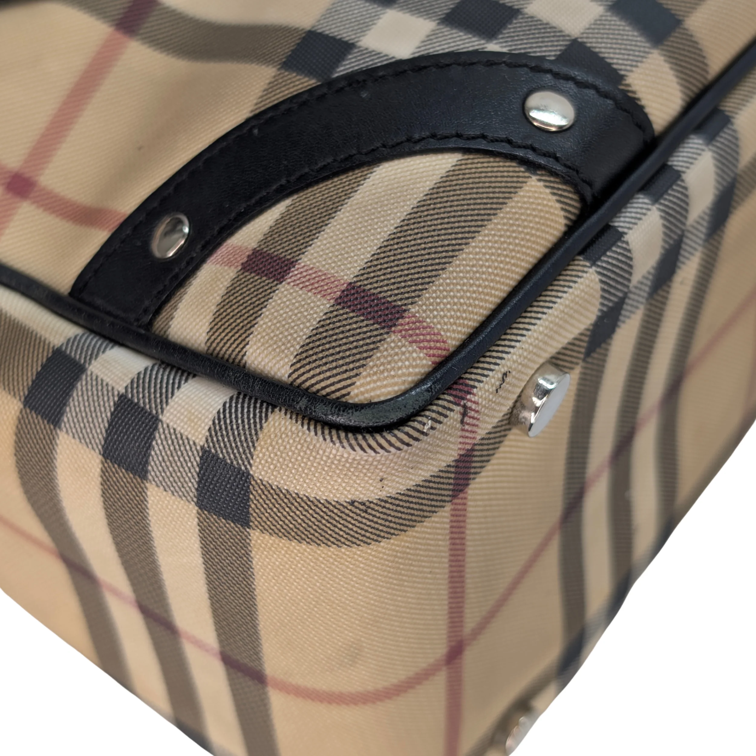 Burberry Mini Bowler Check Bag with wallet - Image 9