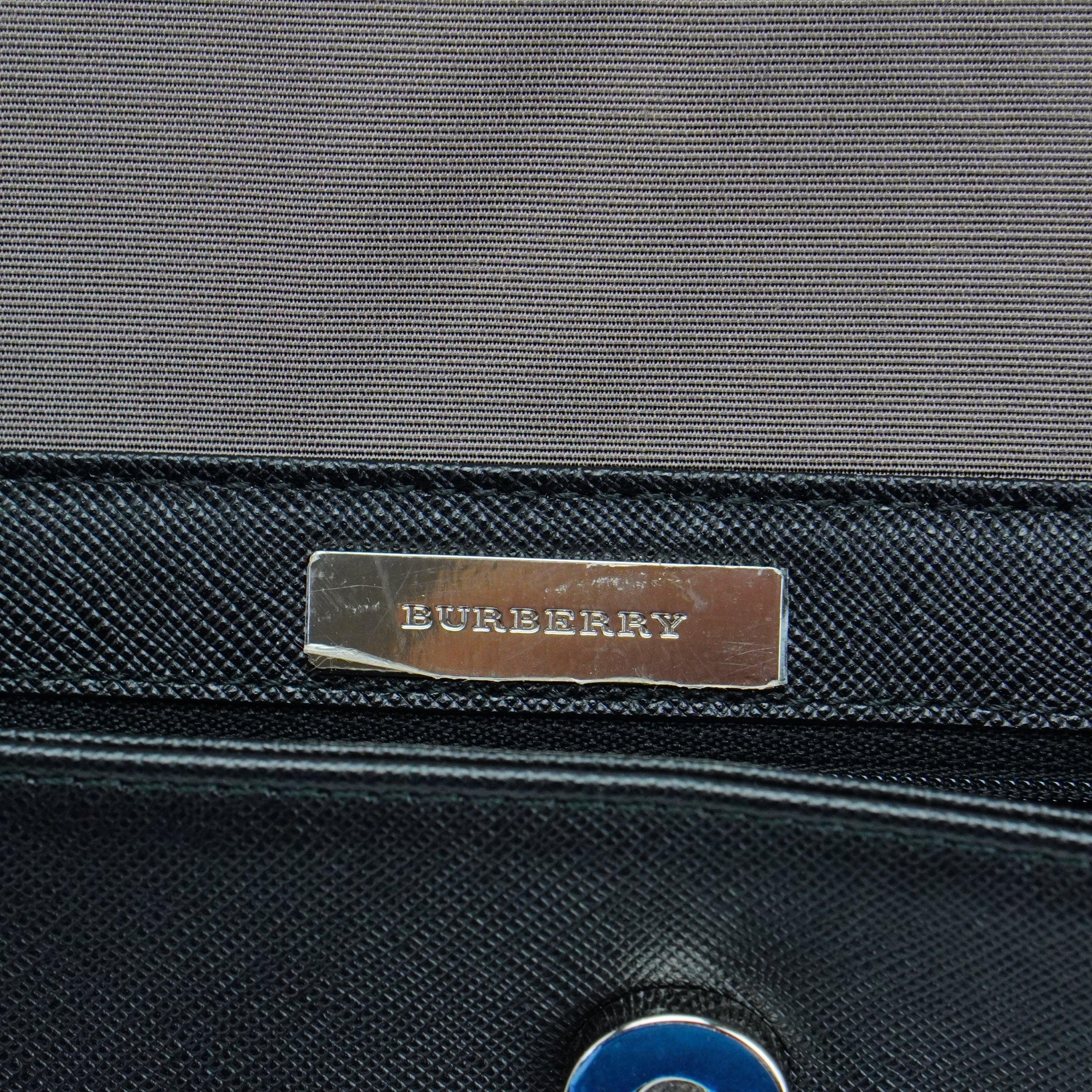 Burberry Black Leather Shoulder Bag - Image 10