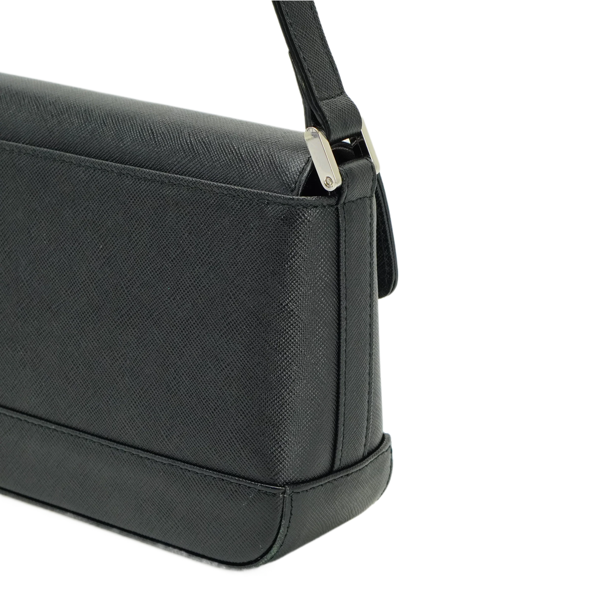 Burberry Black Leather Shoulder Bag - Image 3