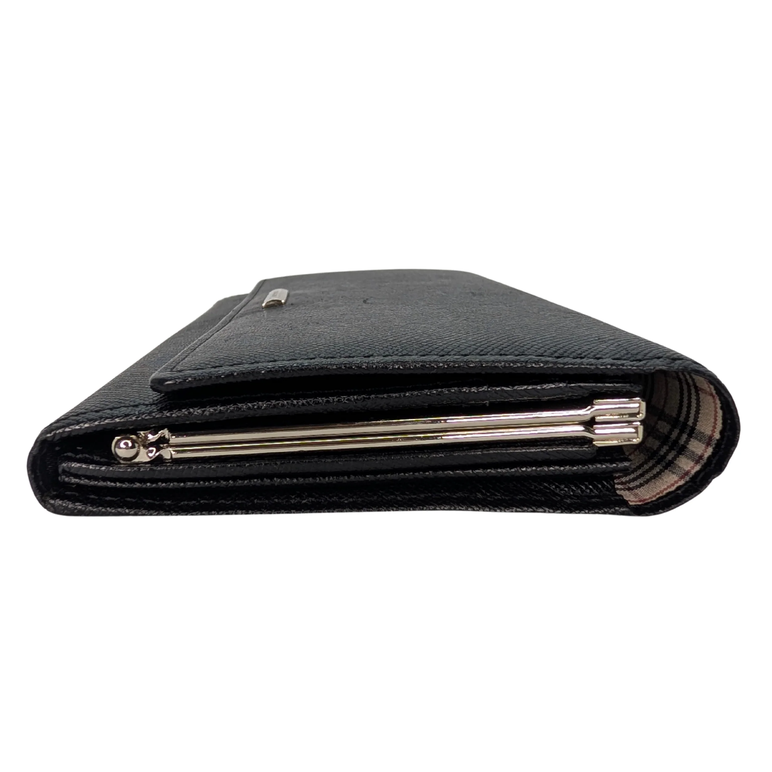 Burberry Black Long Wallet Leather Black - Image 4