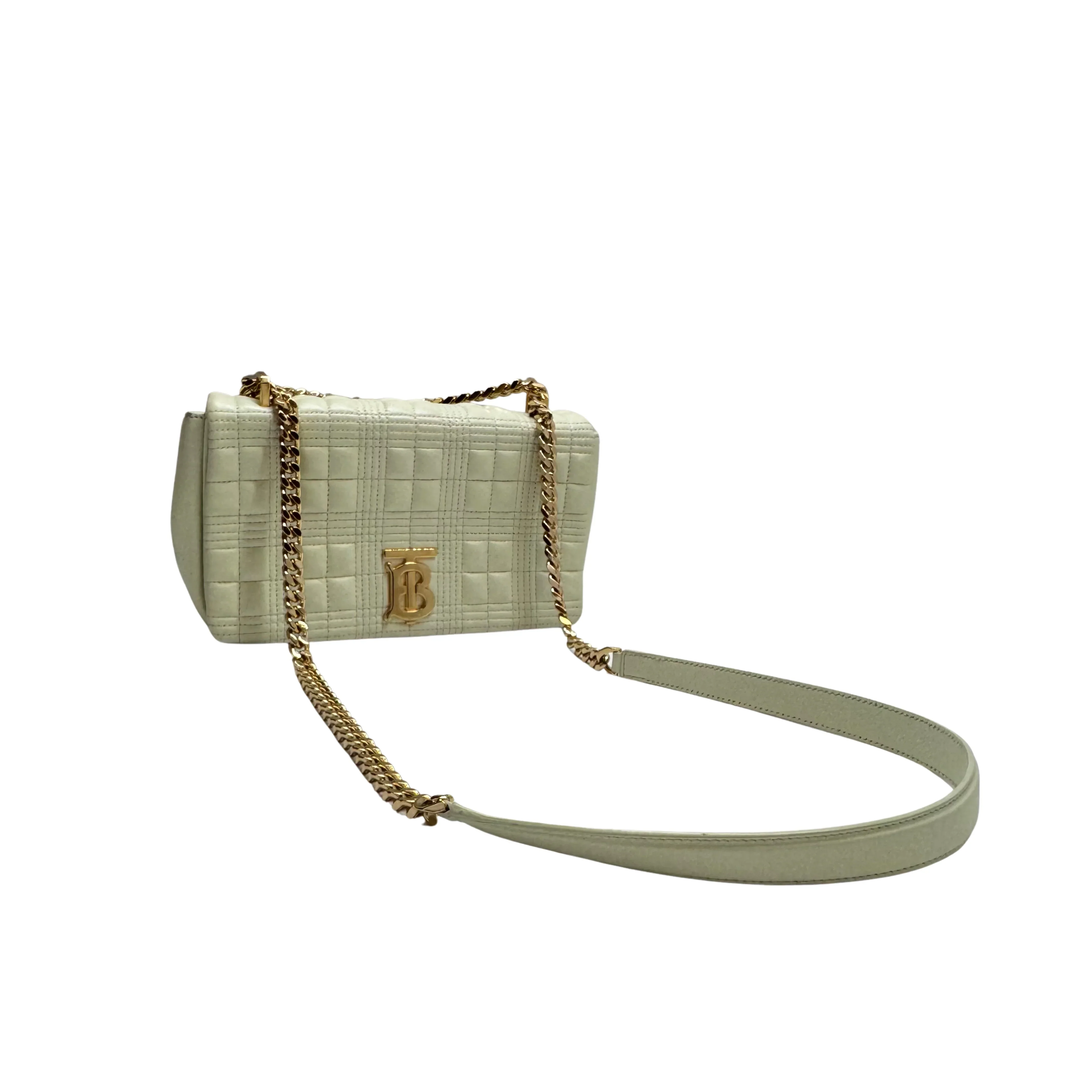 Burberry Lola Crossbody Bag Leather Green - Image 2