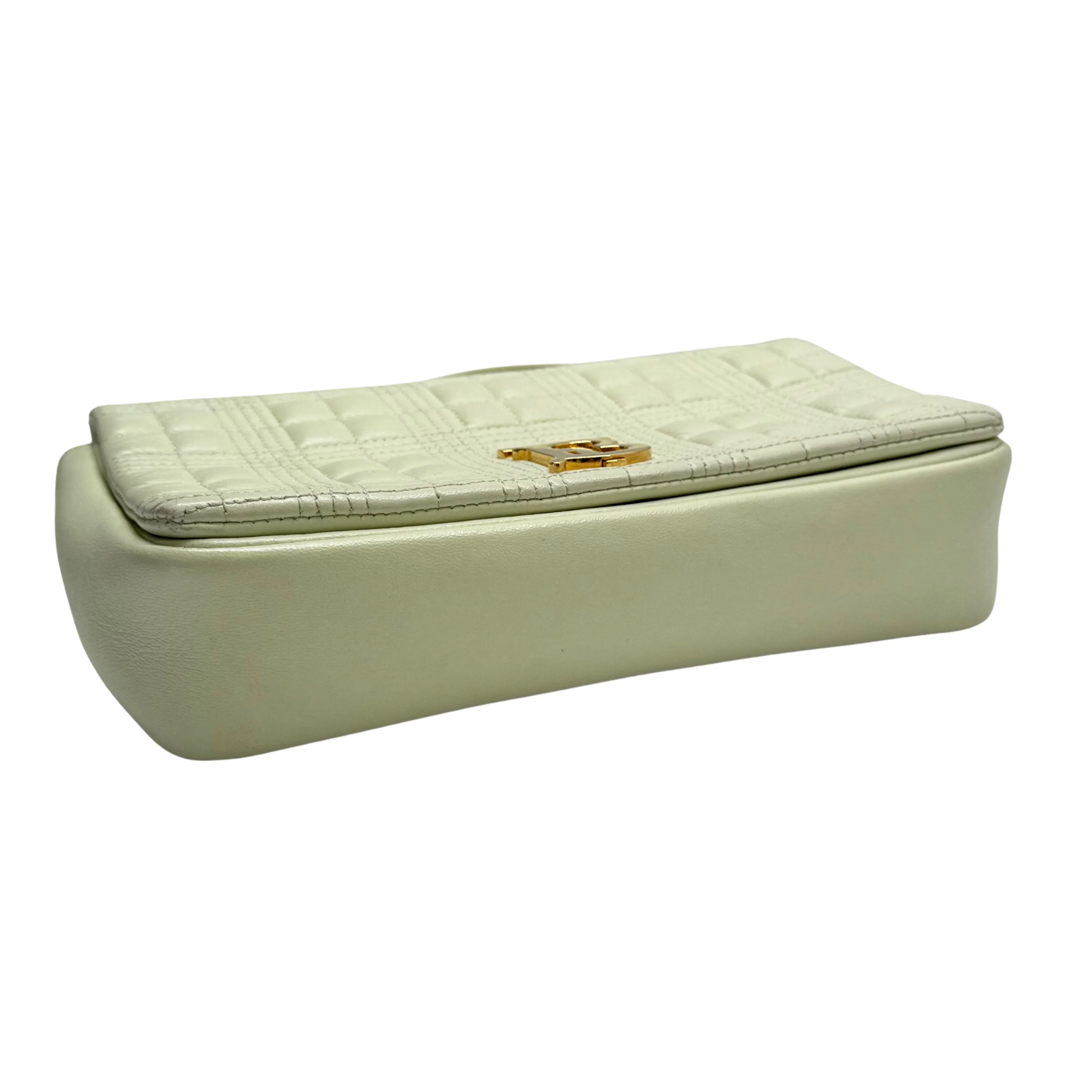 Burberry Lola Crossbody Bag Leather Green - Image 9