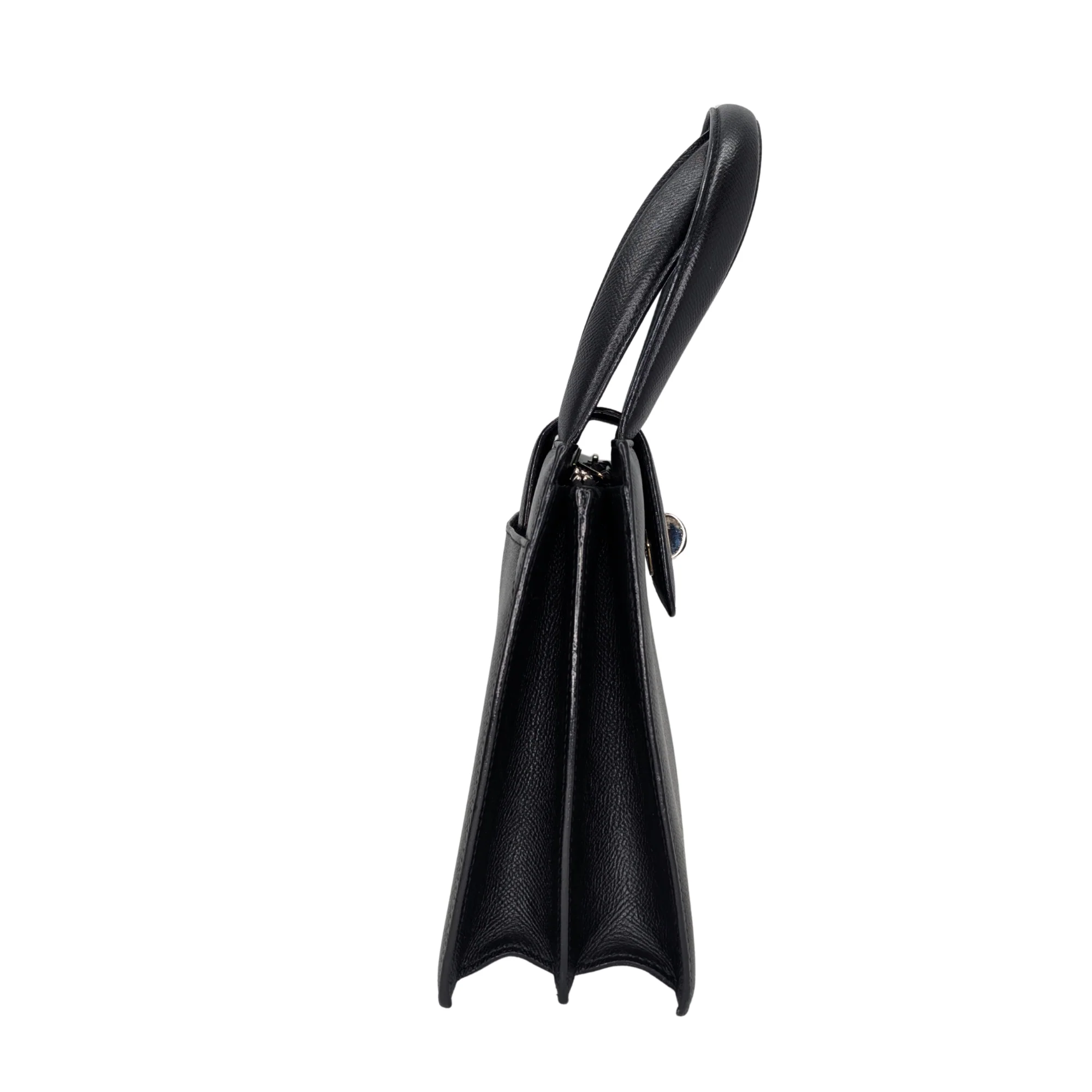 Bvlgari Leather Shoulder Bag Black - Image 4