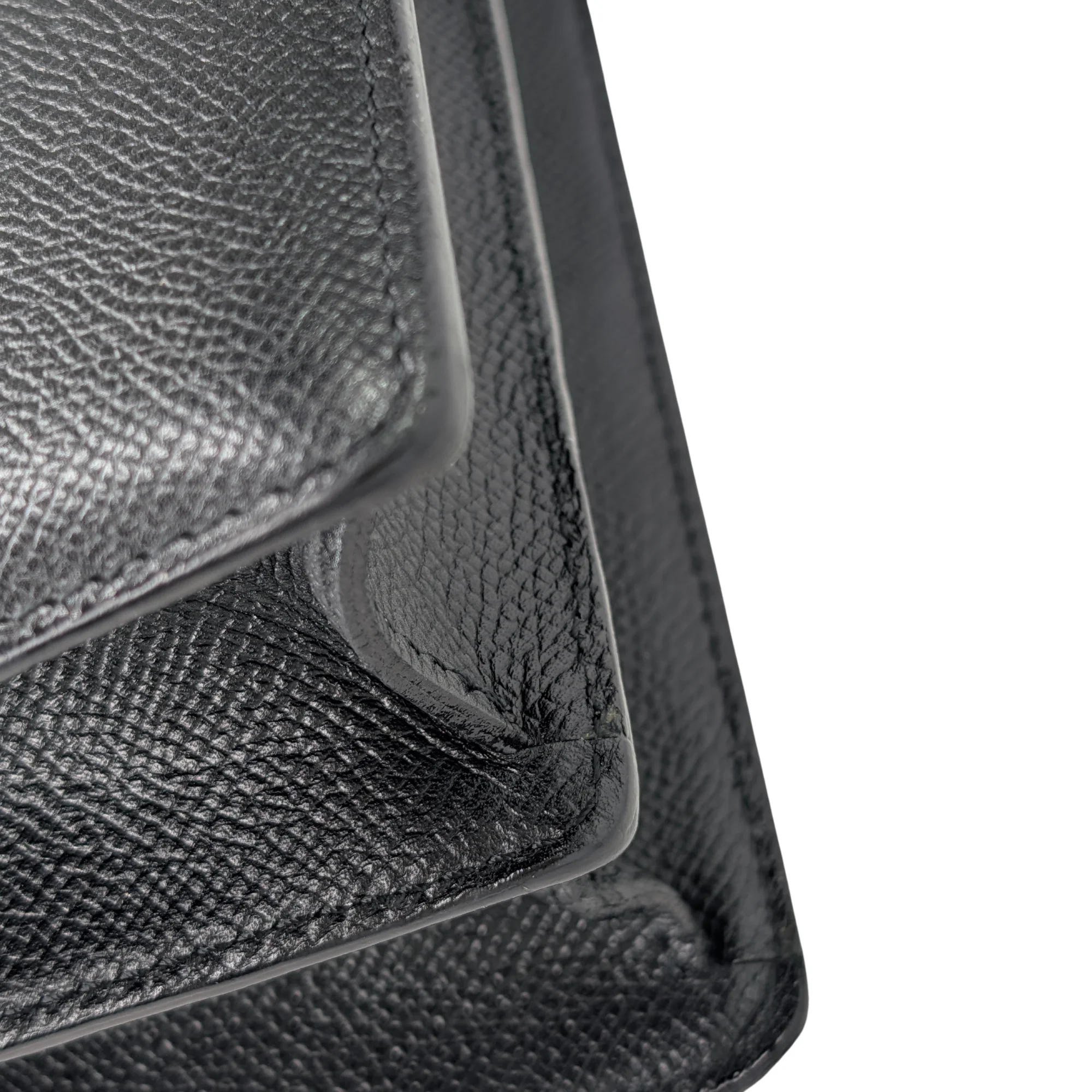 Bvlgari Leather Shoulder Bag Black - Image 9