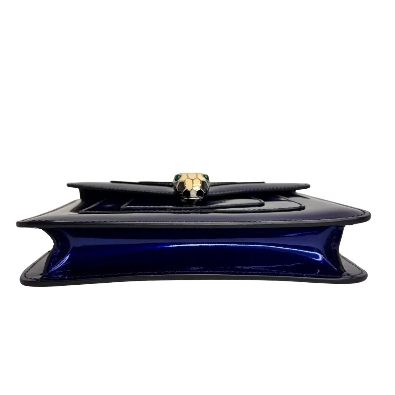 Bvlgari Serpenti patent leather handbag Blue - Image 8