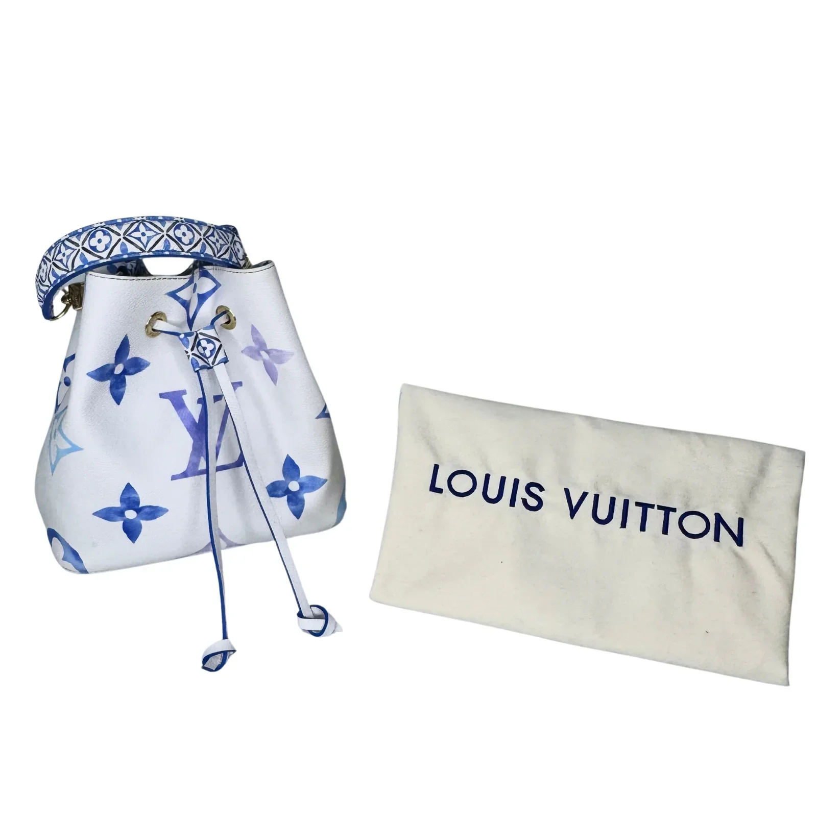 Louis Vuitton Empreinte Monogram Watercolor Neonoe BB – Blue - Image 2