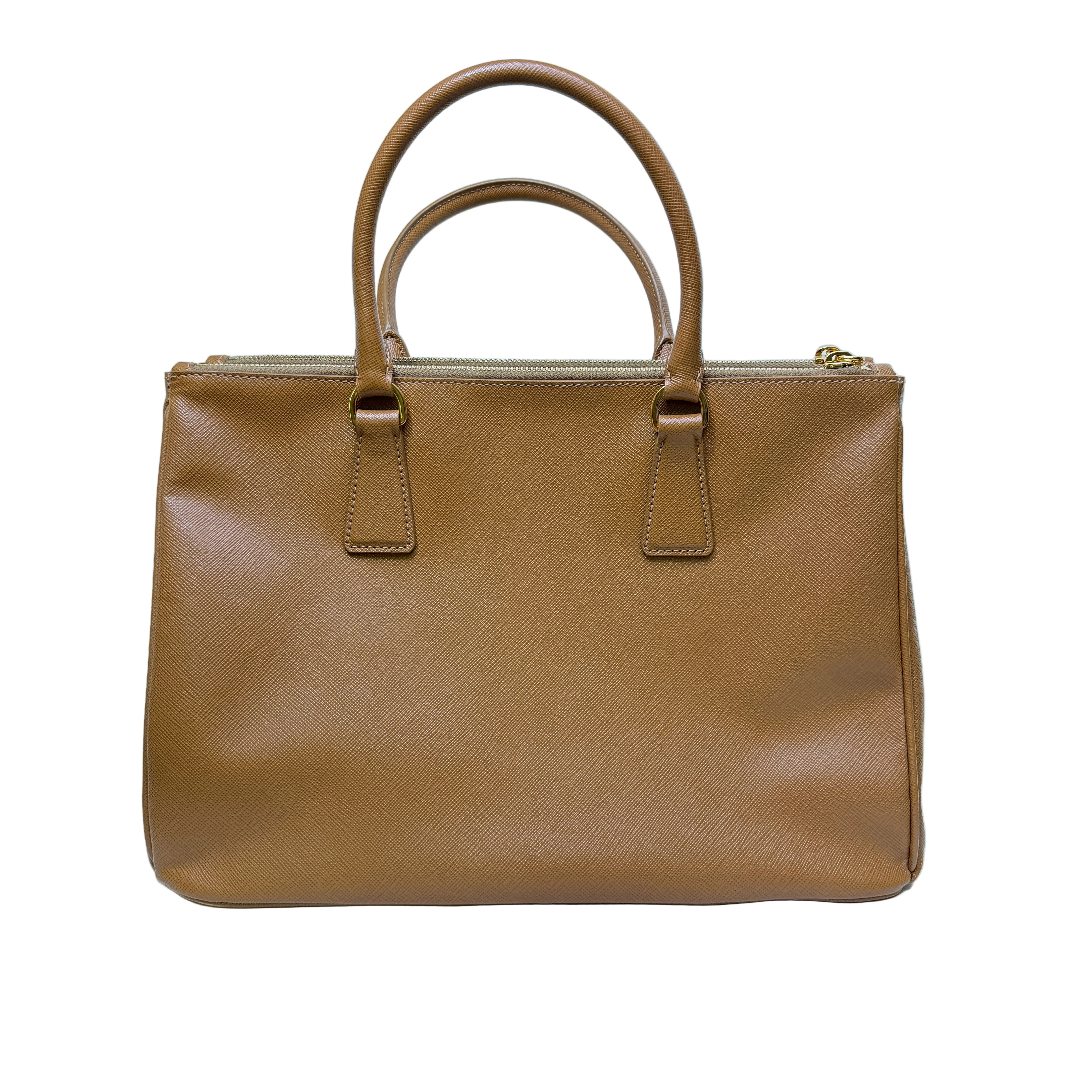 Prada Galleria Handbag Saffiano Leather Brown - Image 3