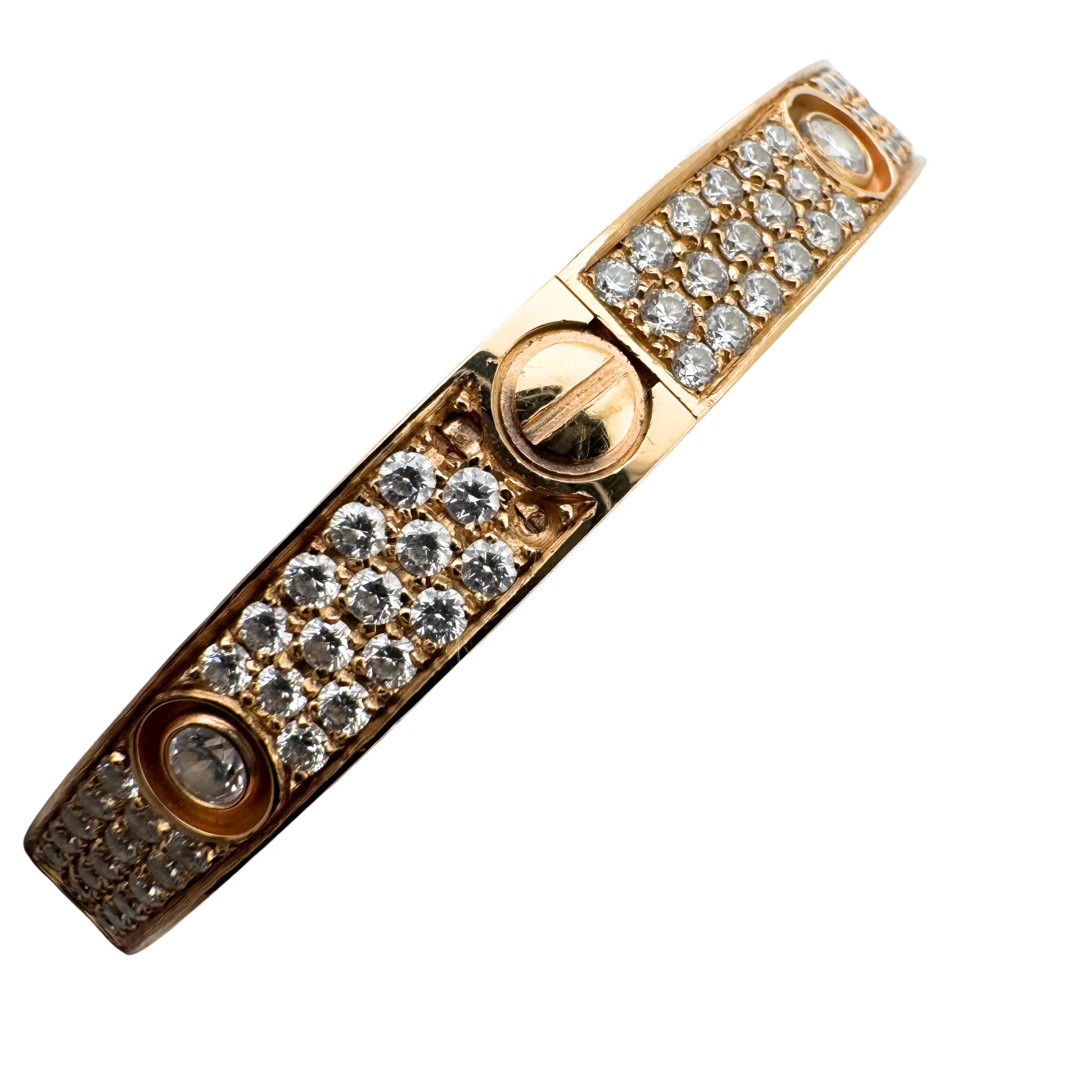 Cartier Love Bracelet Classic model 10 Diamonds size 18 - Image 21