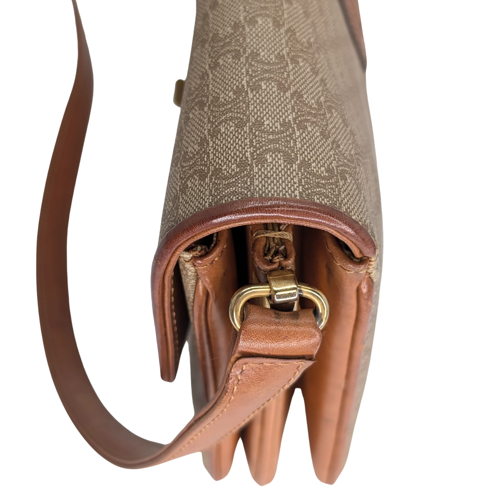 Celine Macadam Shoulder Bag Beige - Image 8