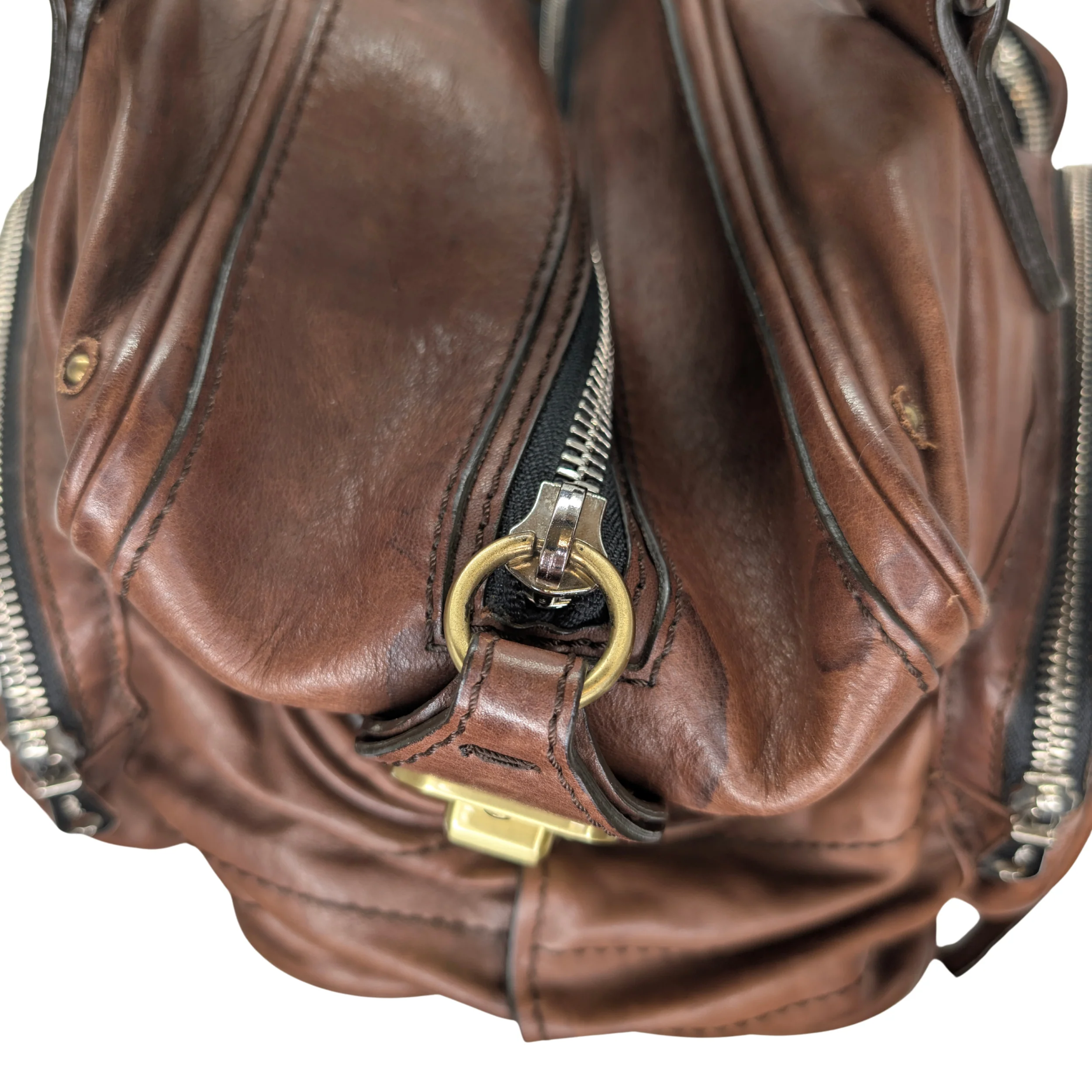 Chloe Betty Leather Handbag Brown - Image 8