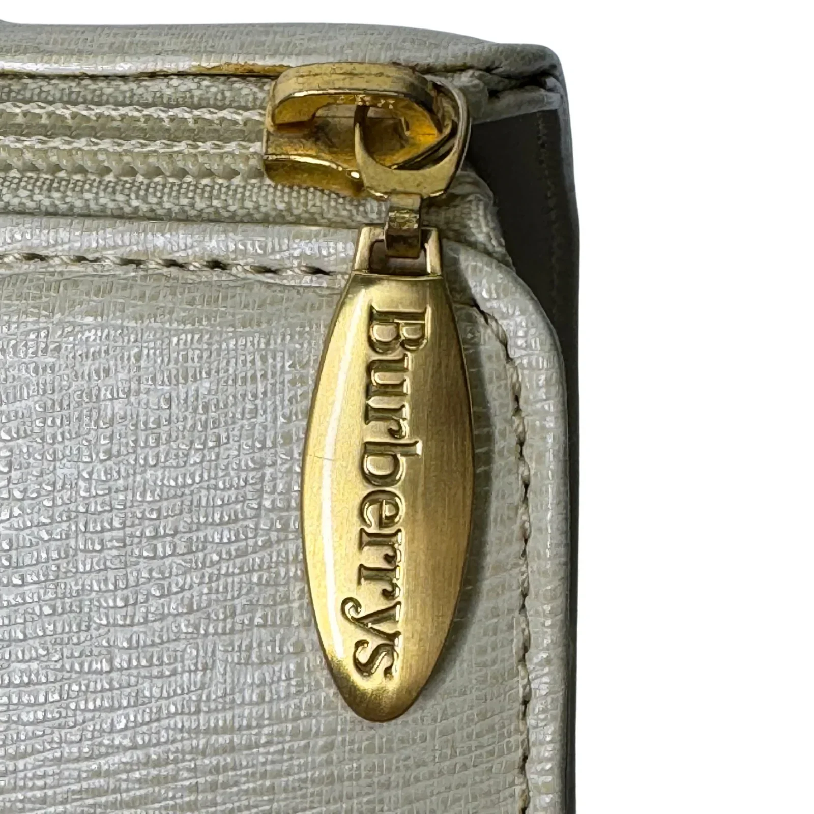 Burberry Mini Boston Bag Leather Beige - Image 11