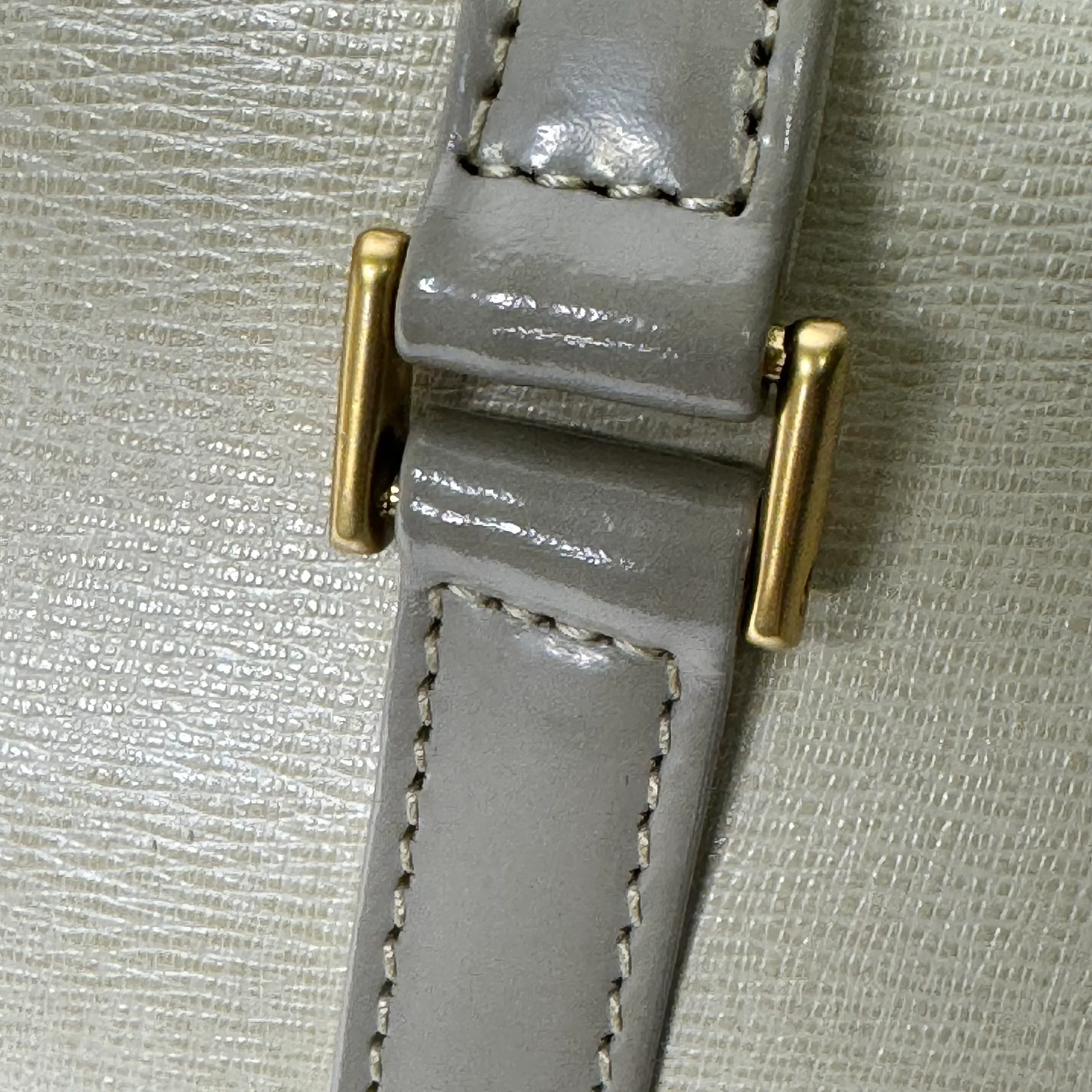Burberry Mini Boston Bag Leather Beige - Image 13