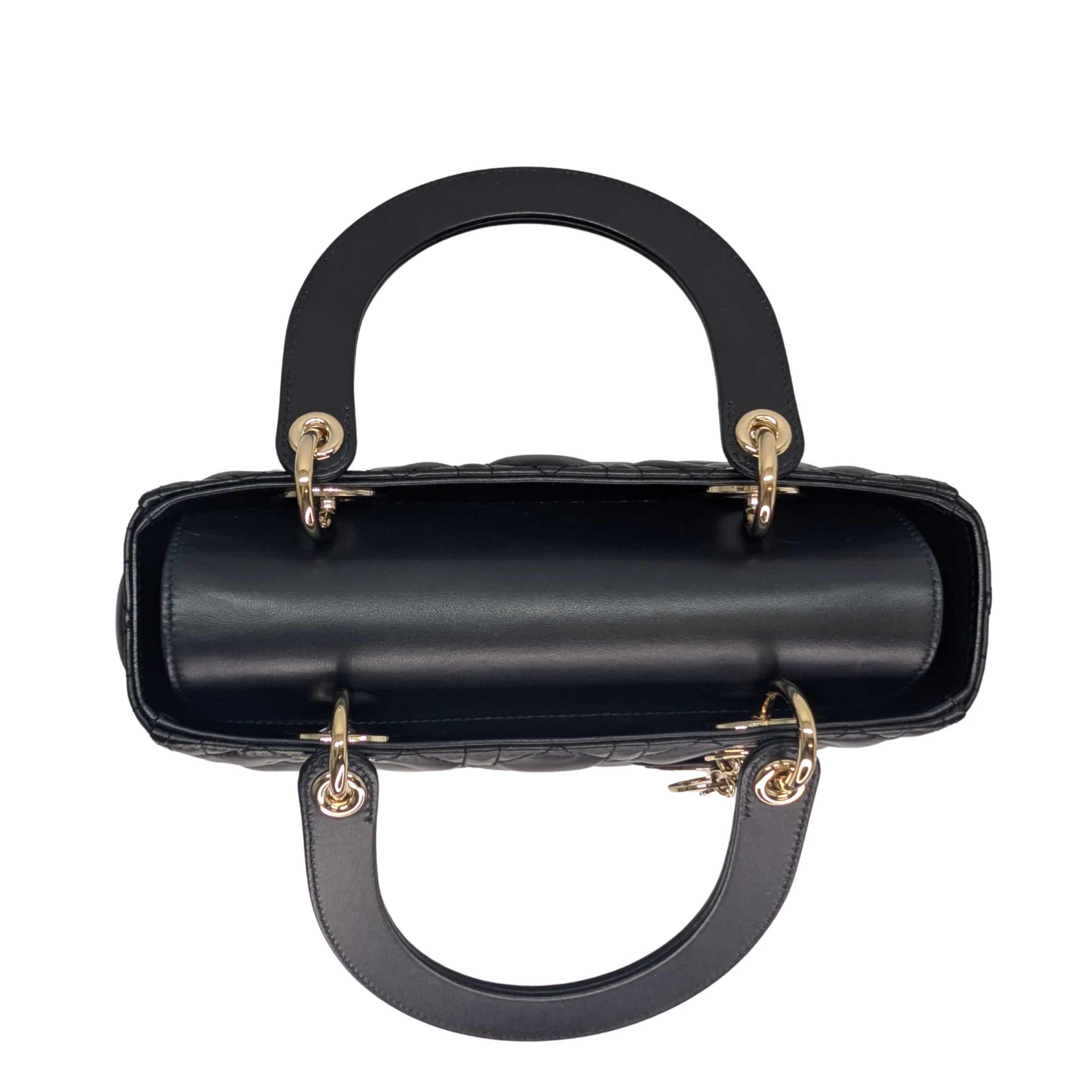 Dior Lambskin Cannage Medium Lady Dior Black - Image 19