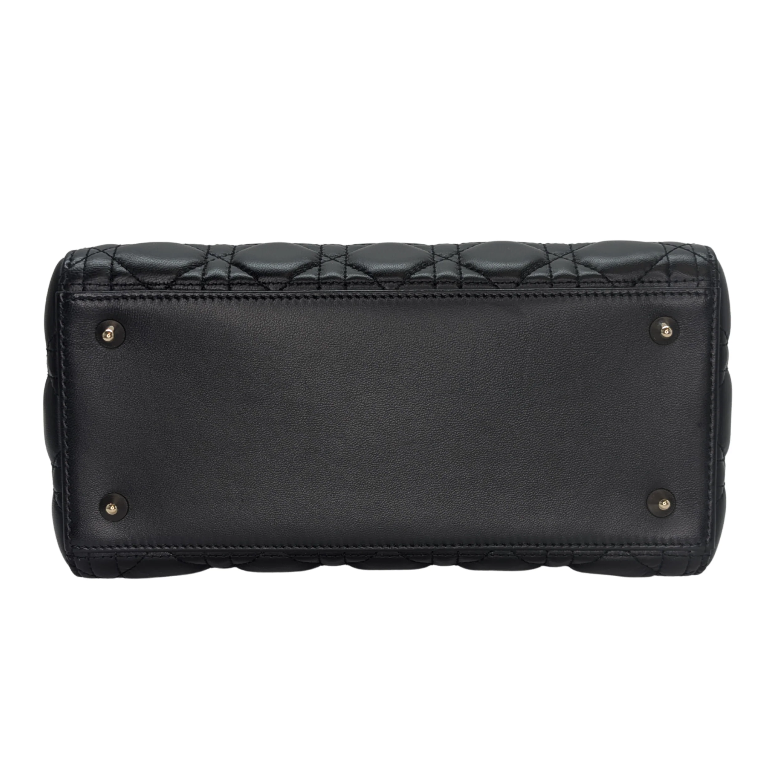Dior Lambskin Cannage Medium Lady Dior Black - Image 6
