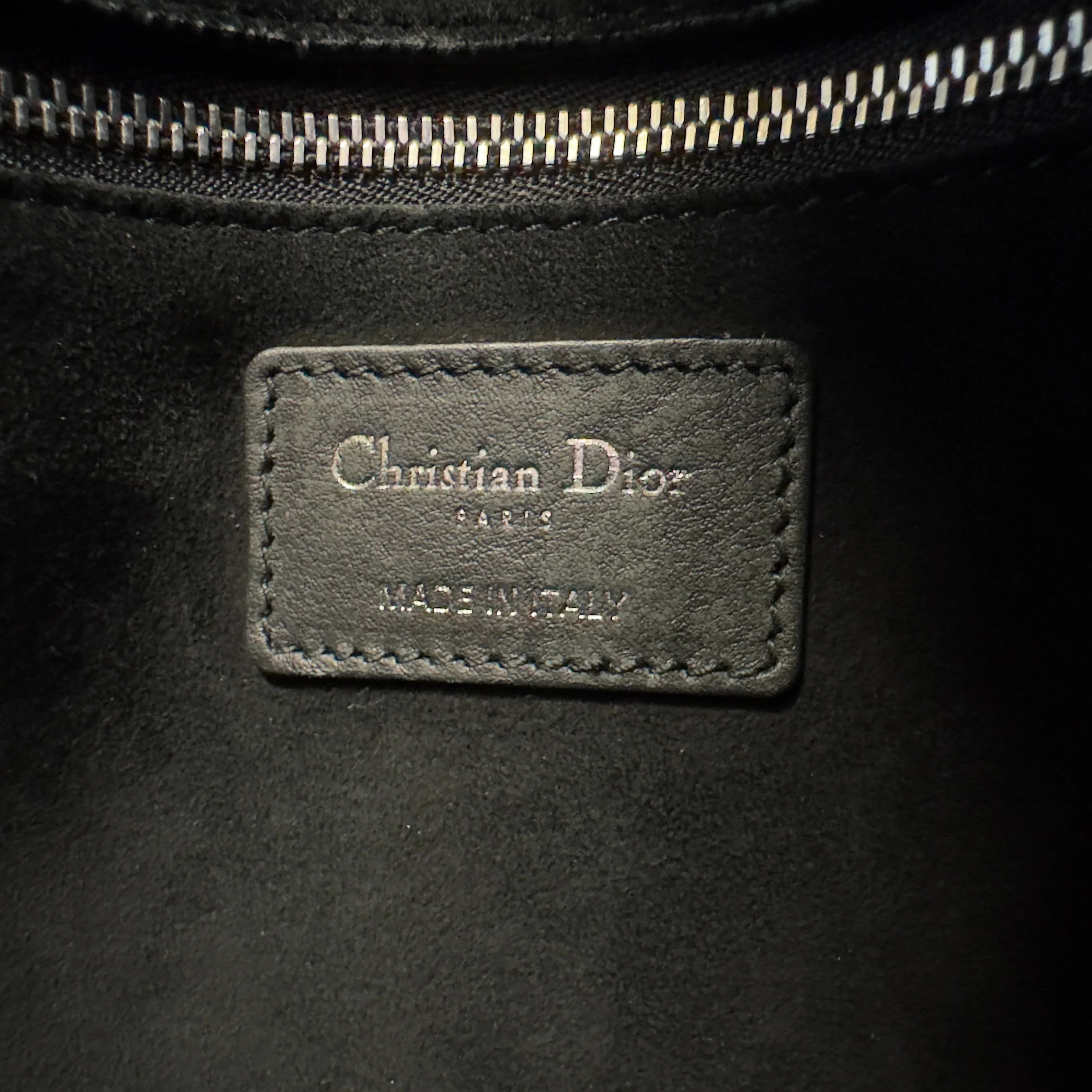 Christian Dior Large Lady Dior Studded Handbag Black - Image 8