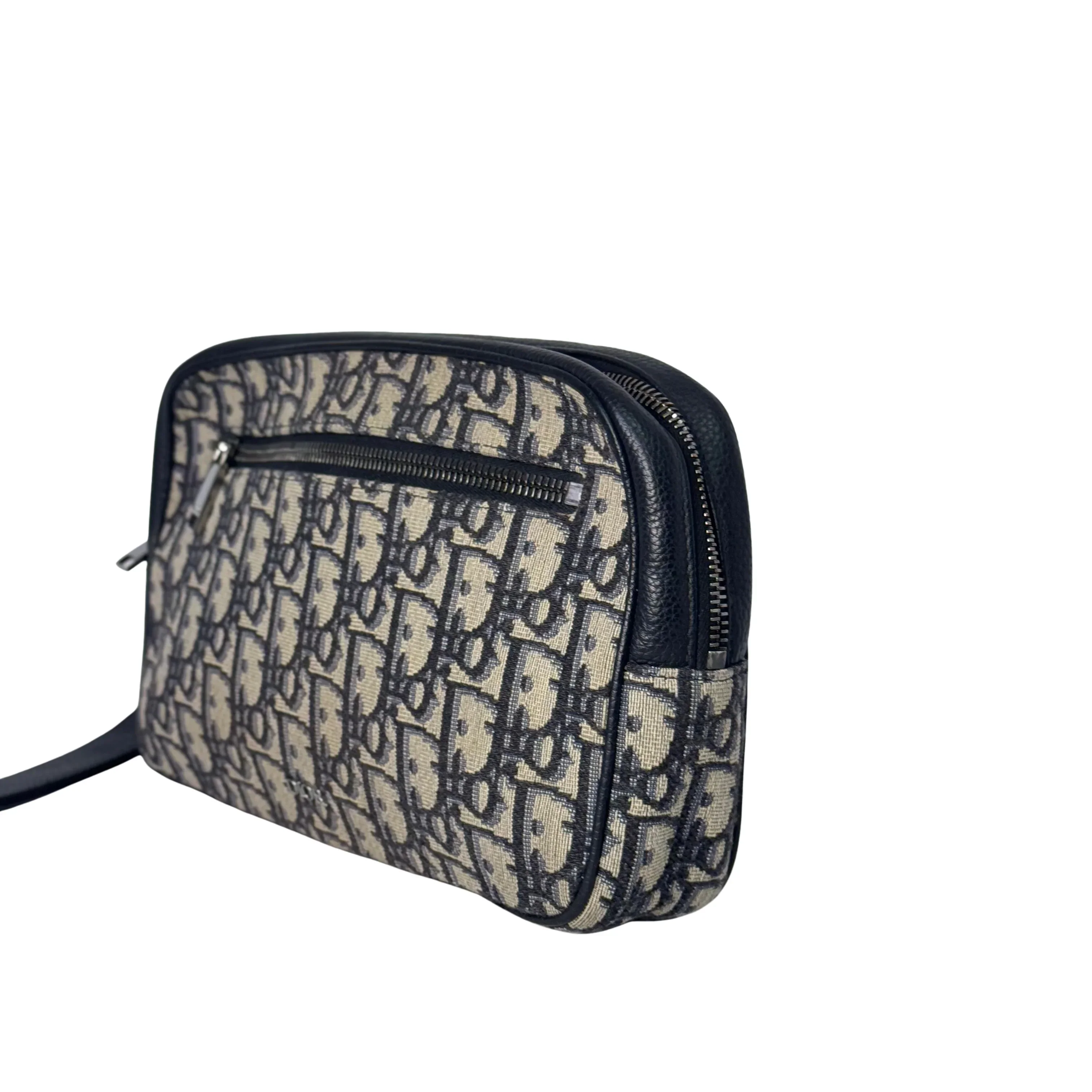 Dior Unisex Oblique Wristlet toiletry clutch Bag - Image 3