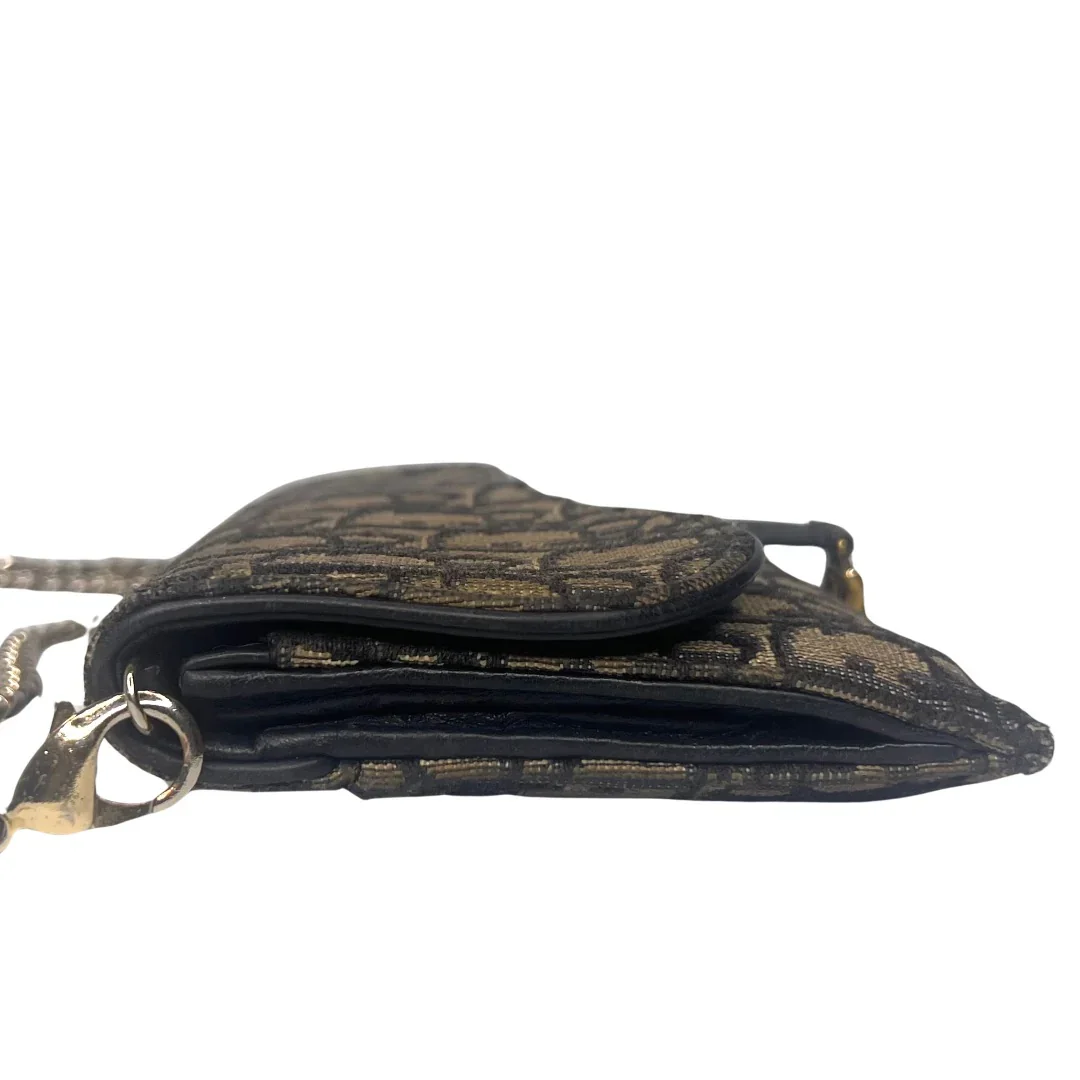 Dior Saddle Wallet on Chain Oblique Jacquard Crossbody Bag - Image 11