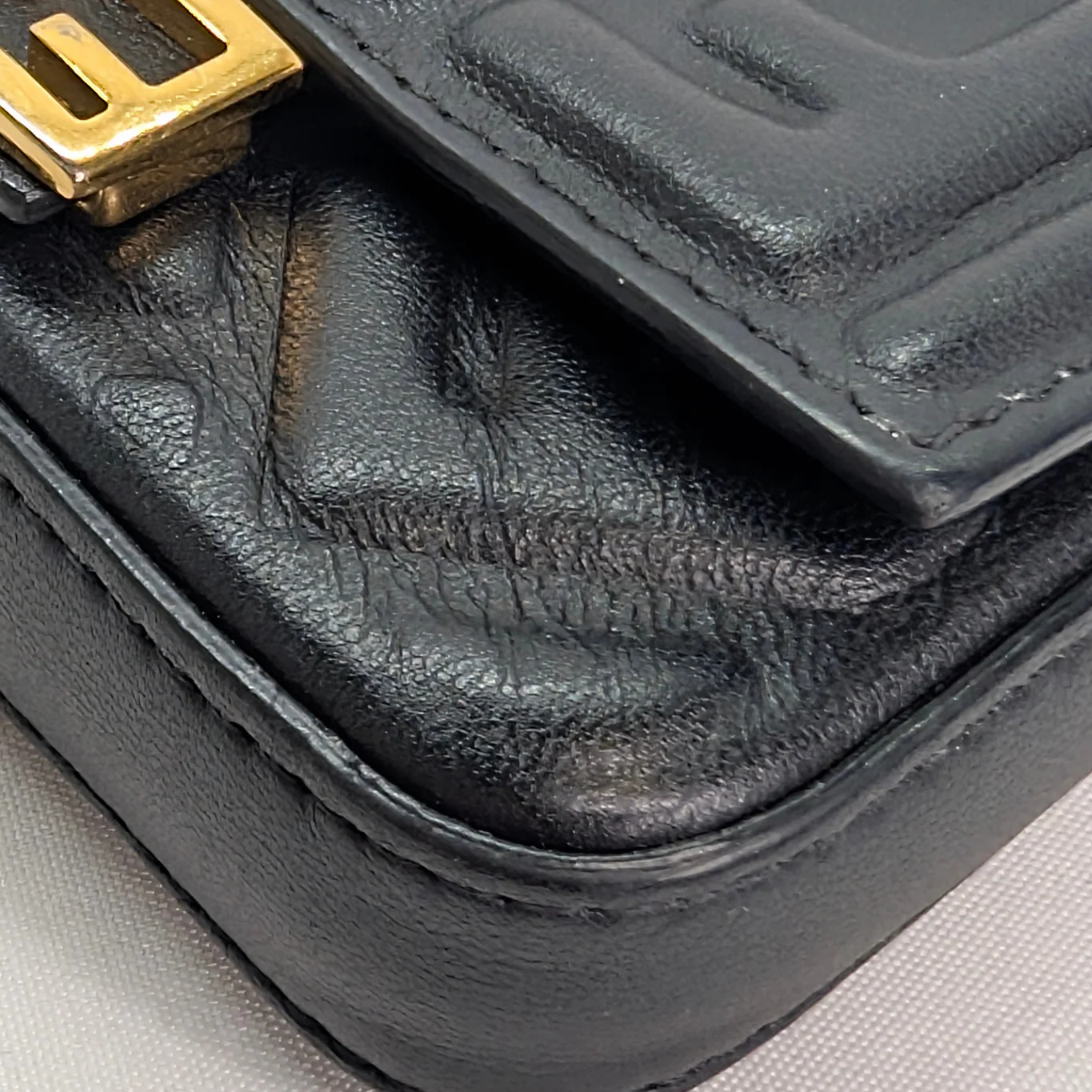 Fendi Nano Baguette Charm Bag Black - Image 10