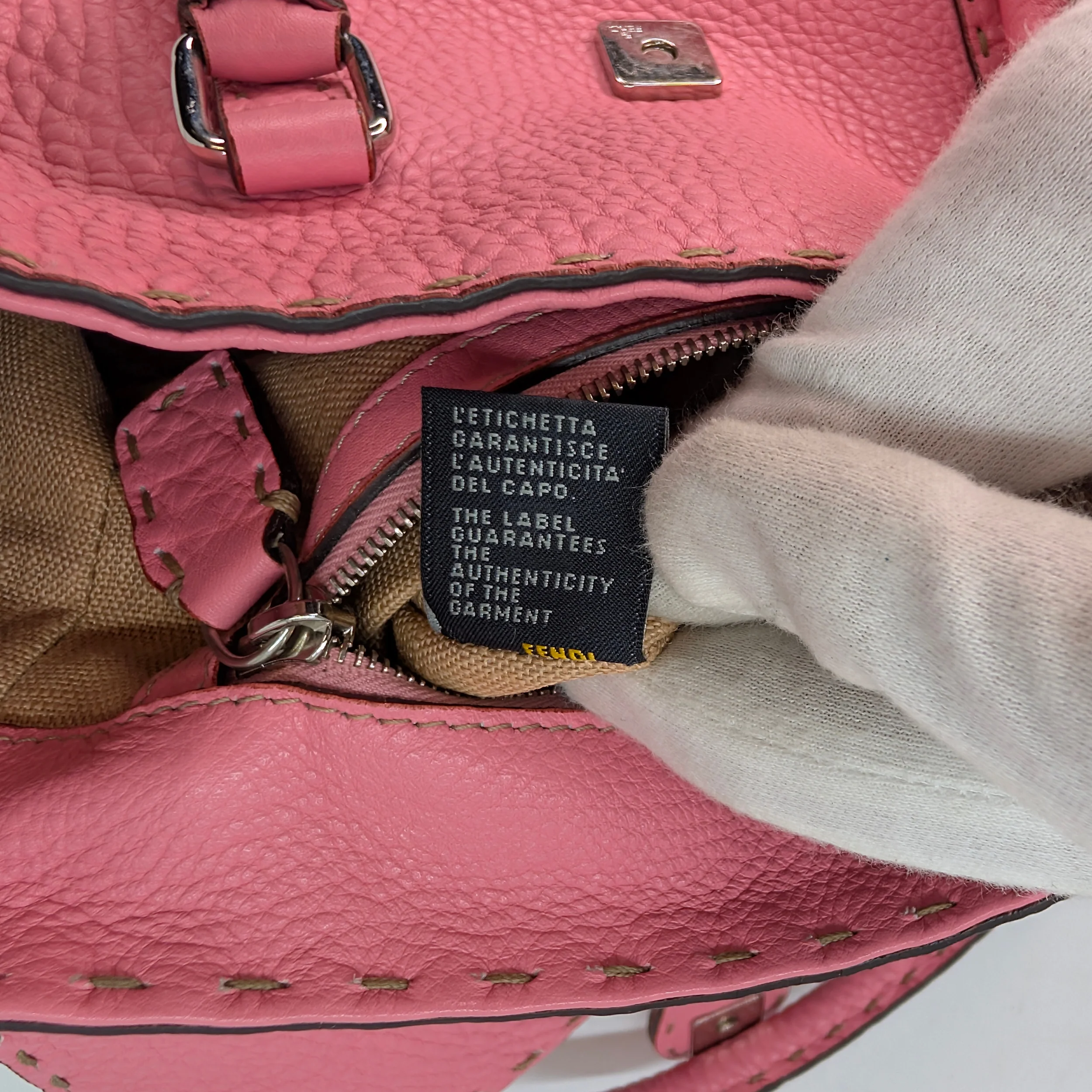 Fendi Selleria Mini Linda Bag Pink - Image 16