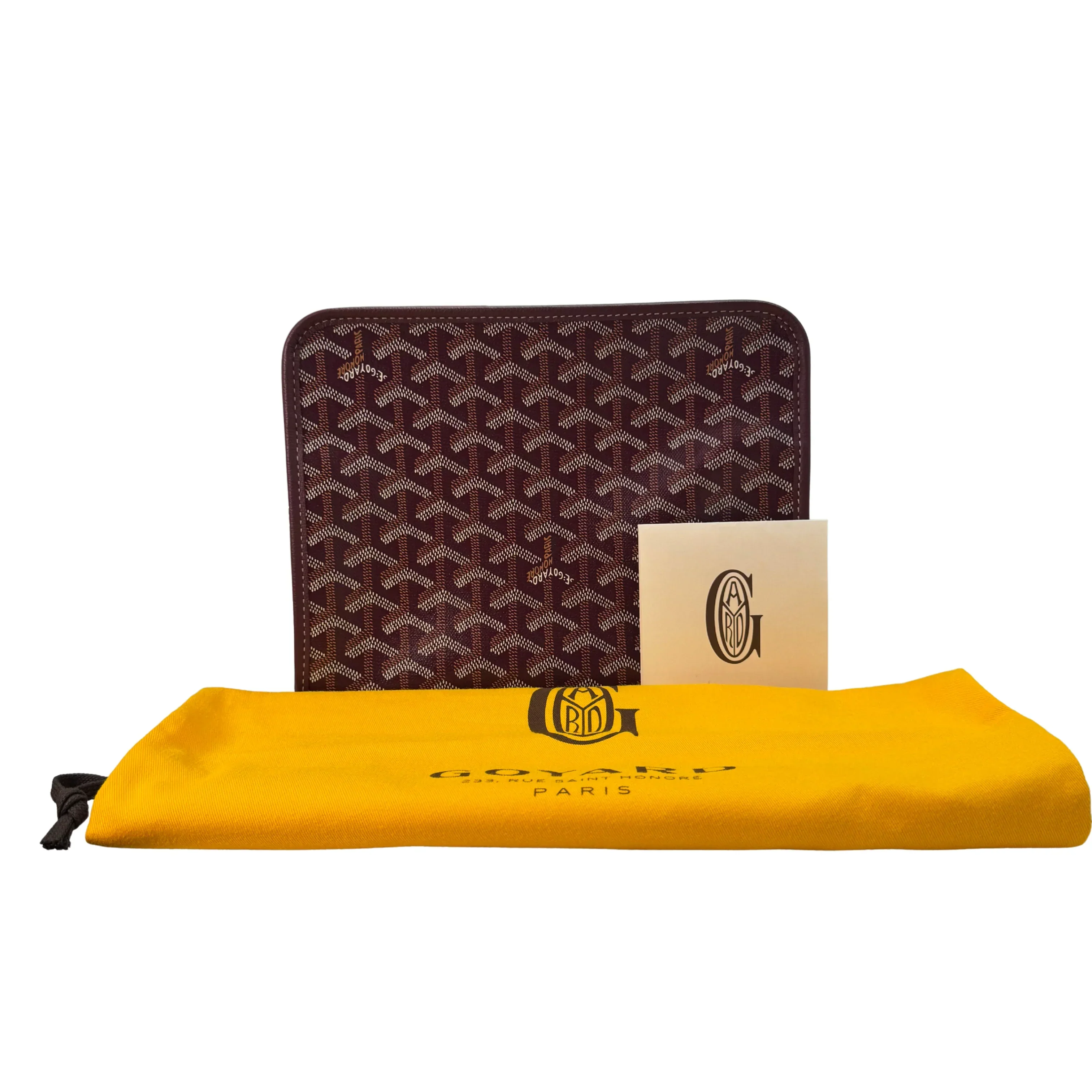 Goyard Burgundy Jouvence MM Toiletry Clutch Bag - Image 3