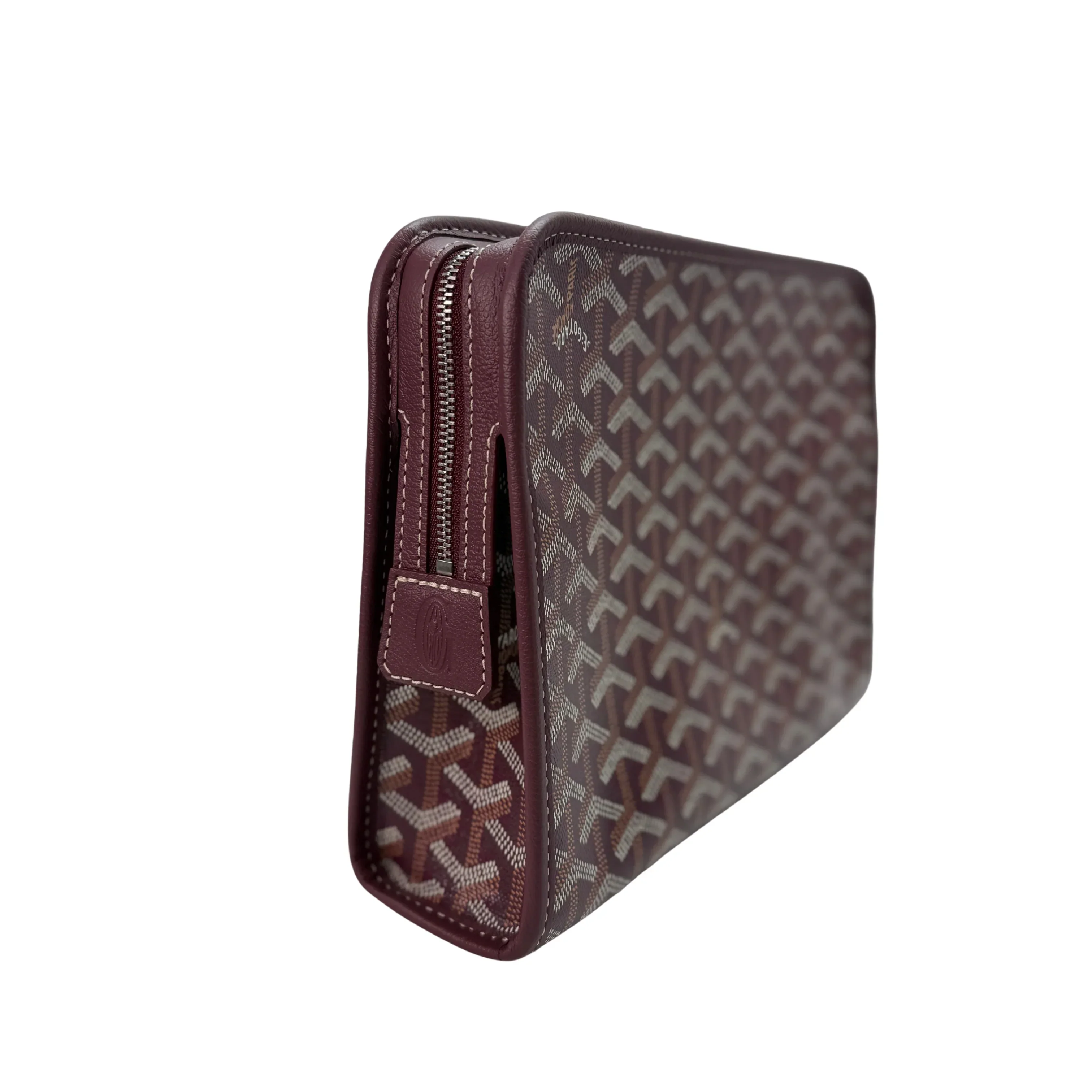 Goyard Burgundy Jouvence MM Toiletry Clutch Bag - Image 4