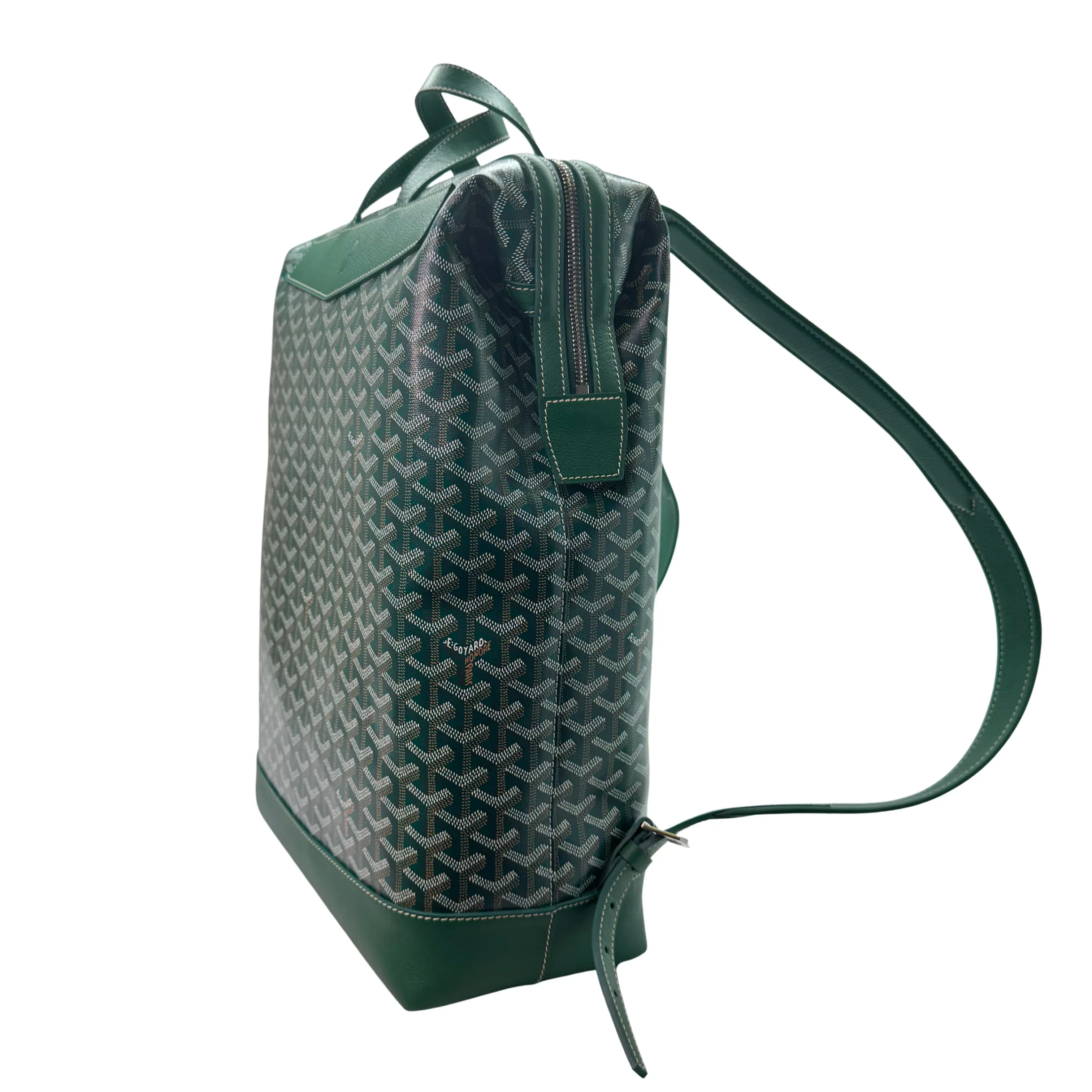 Goyard Cisalpin Backpack Bag Coated Canvas Green - Image 3