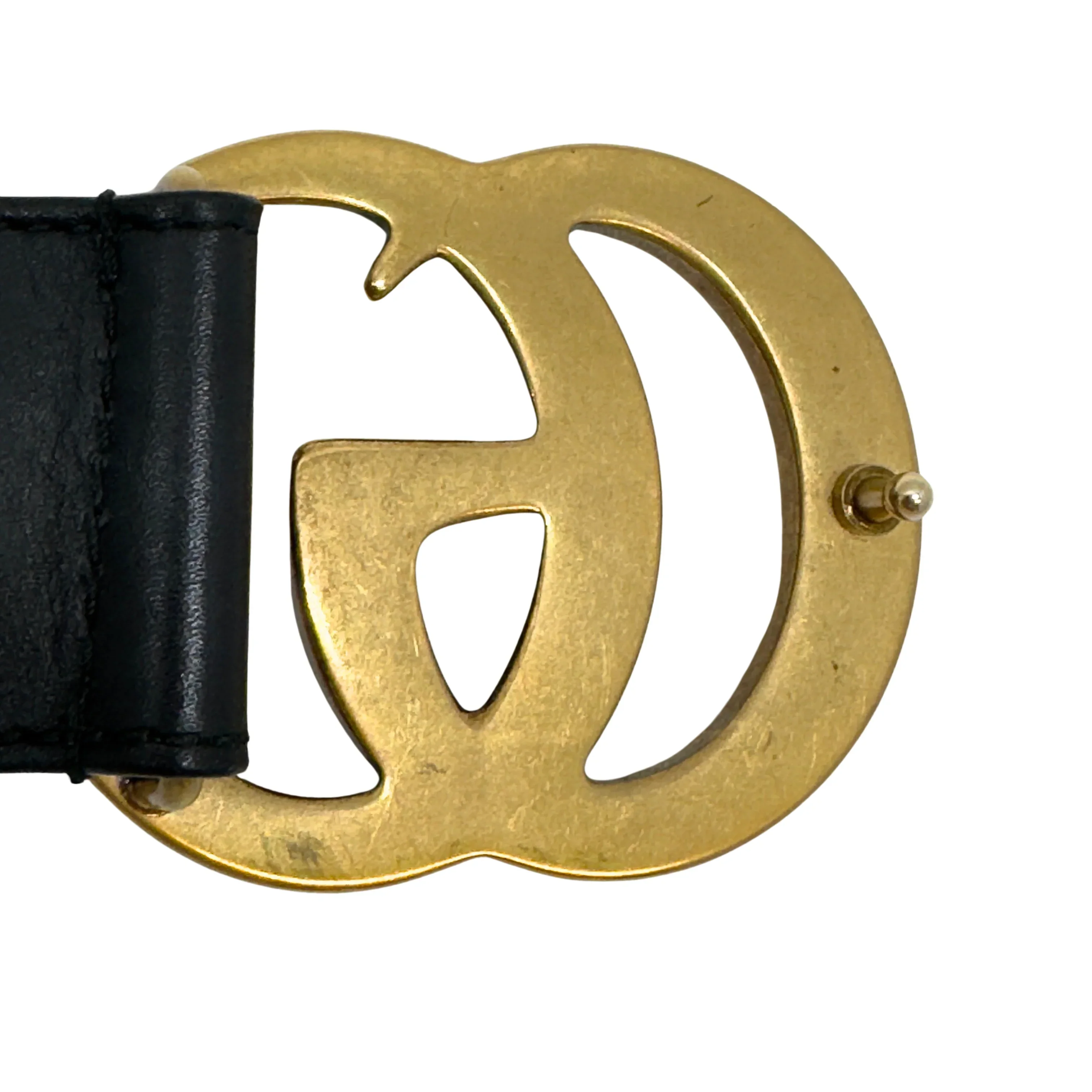 Gucci GG Marmont Wide Belt Leather Black 85/34 - Image 6