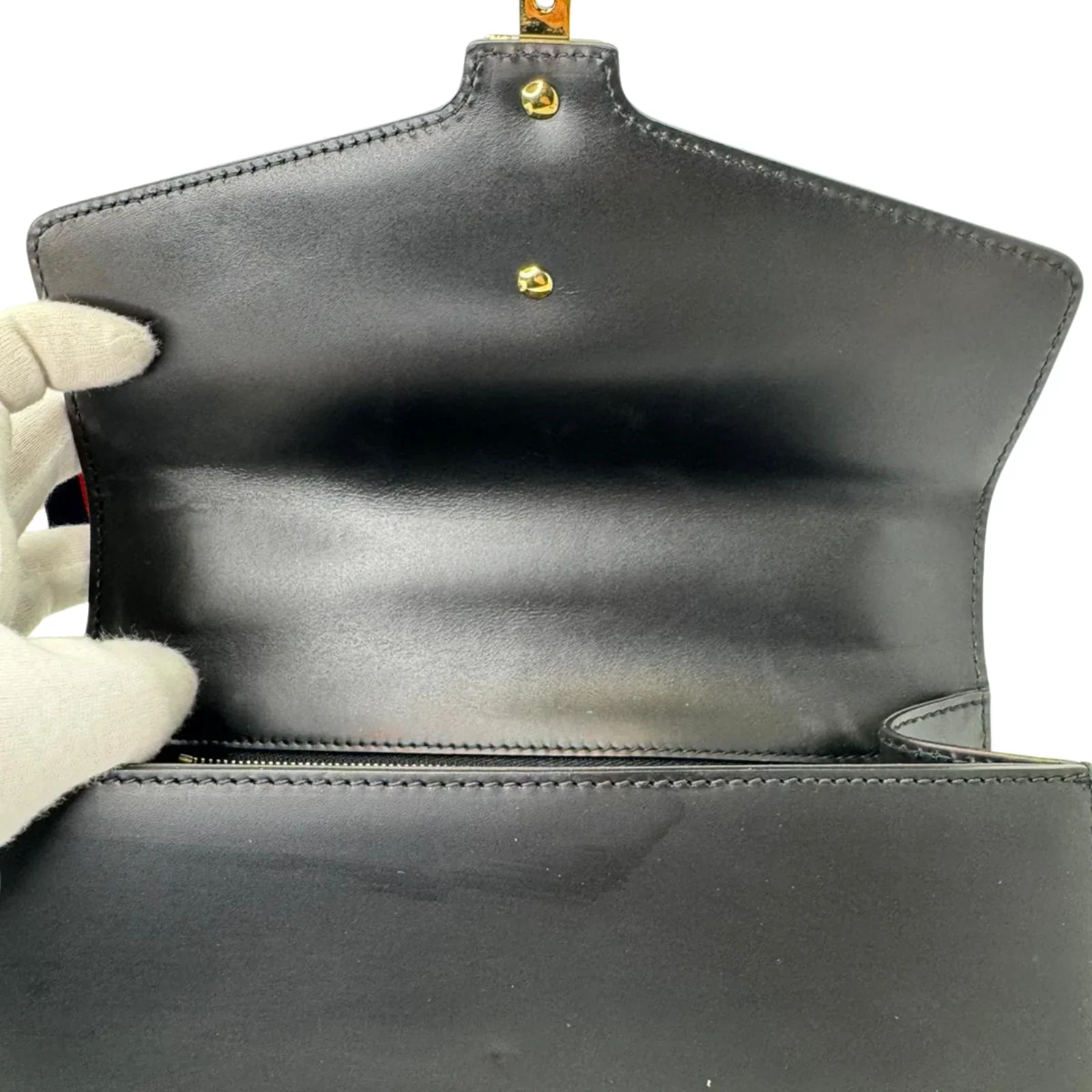 Gucci Small Sylvie Leather Black - Image 11