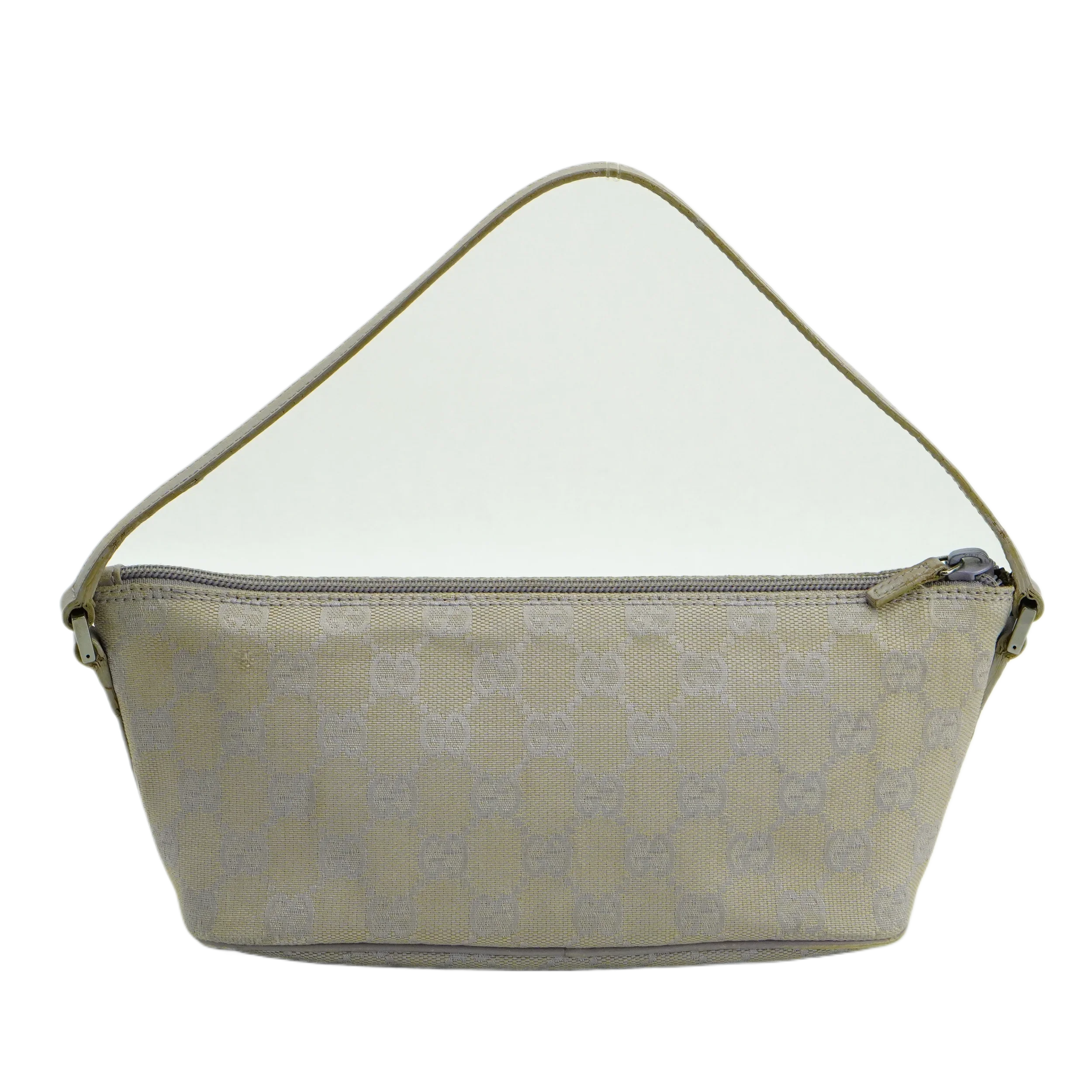Gucci Grey GG Monogram Boat Pochette Bag - Image 2
