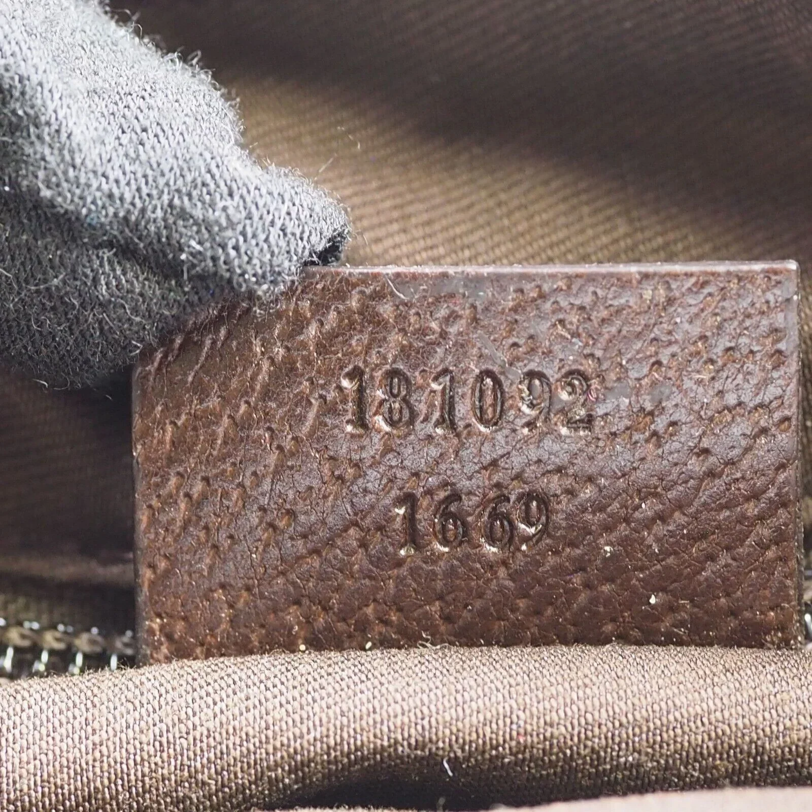 Gucci Crossbody Canvas Shoulder Bag Brown - Image 10