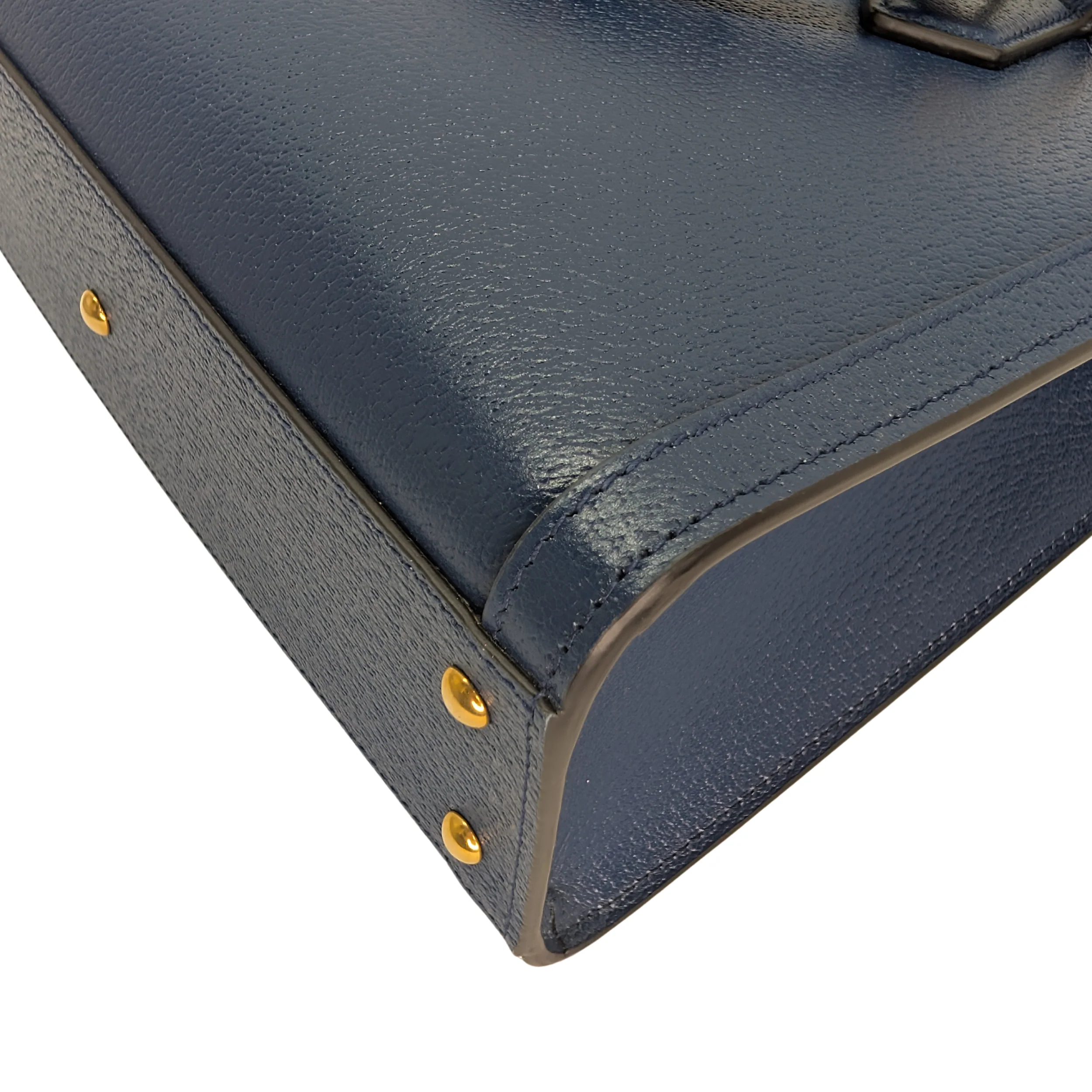 Gucci Calfskin Small Diana Tote Royal Crop Blue Bag - Image 7